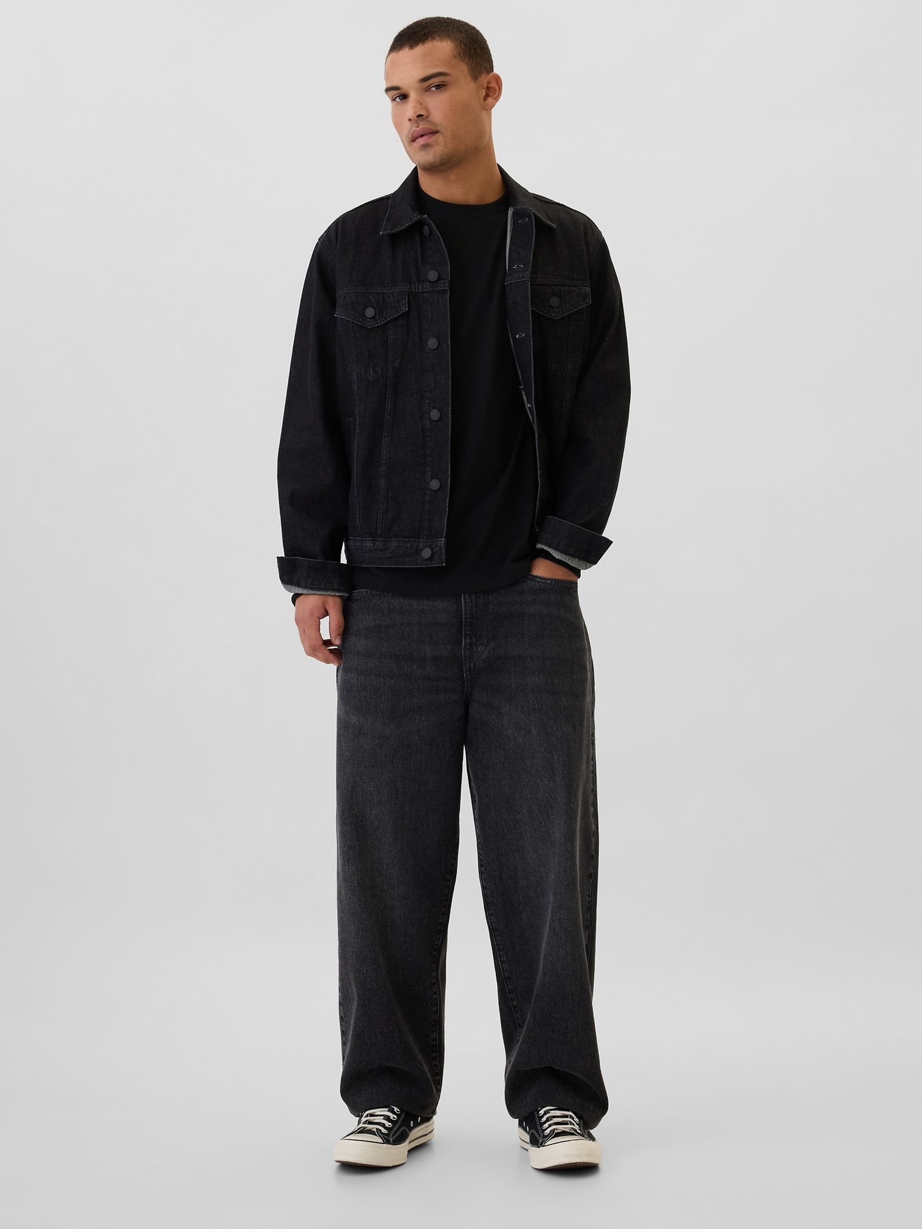 Black Everyday 100% Cotton Crew Neck T-Shirt - Image 3 of 4