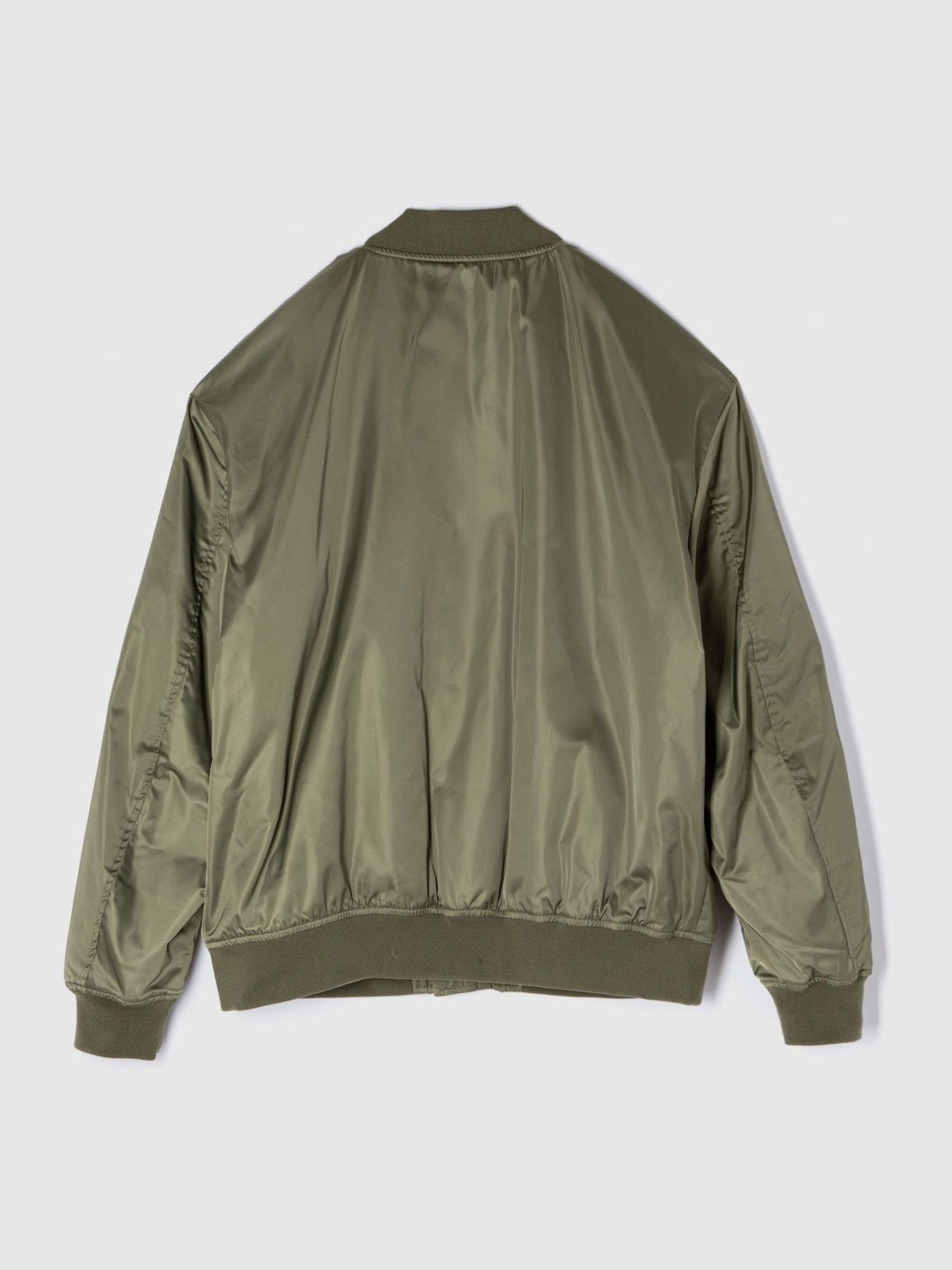 Green Relaxed Logo Bomber Jacket - Image 4 of 5