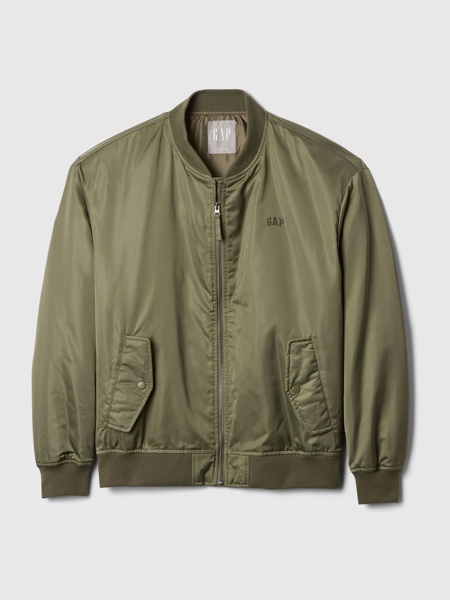 Green Relaxed Logo Bomber Jacket - Image 5 of 5