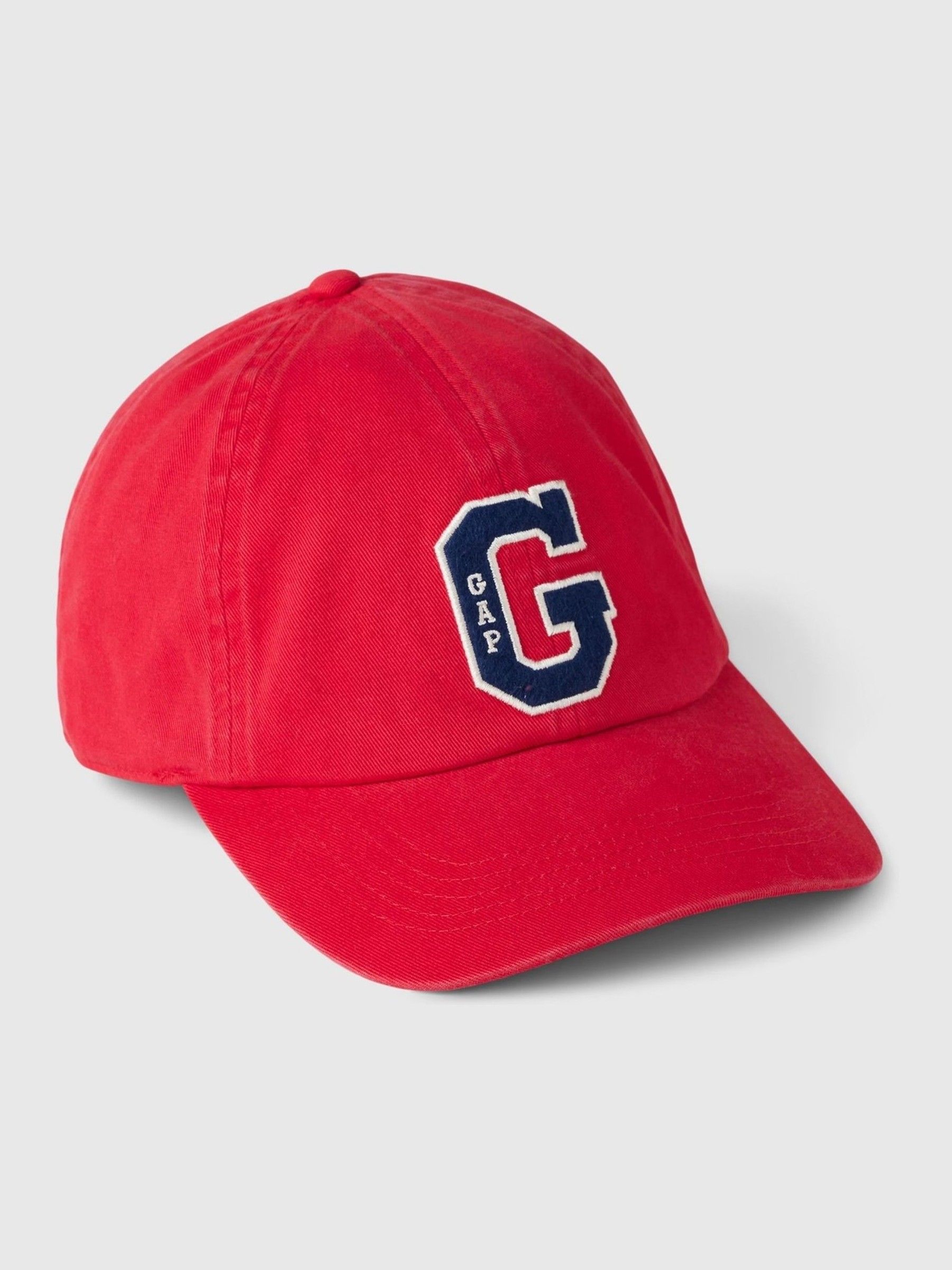 Red Adult Logo Baseball Hat - Image 4 of 4
