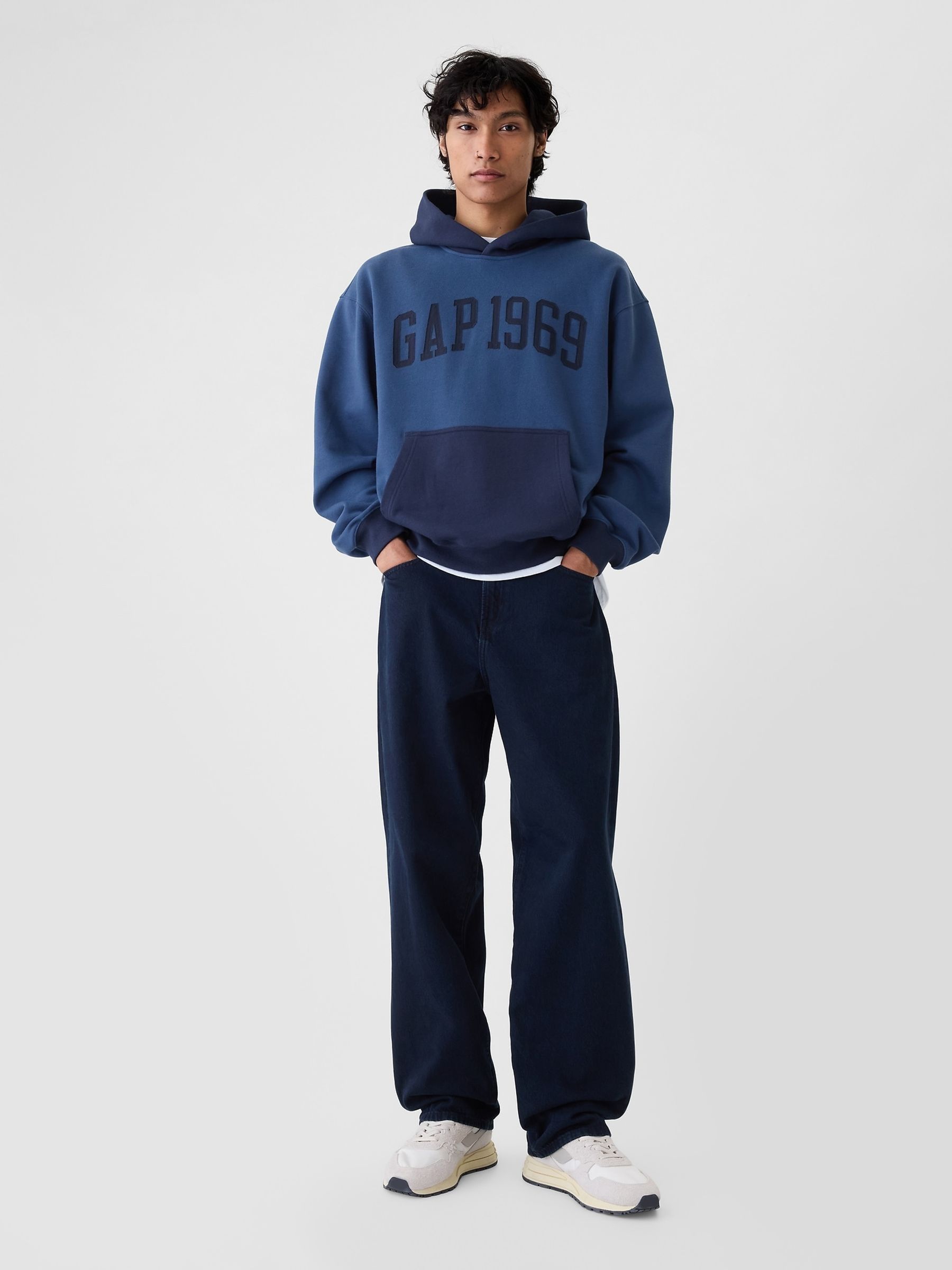 Blue Heavyweight Athletic 1969 Logo Hoodie - Image 3 of 8