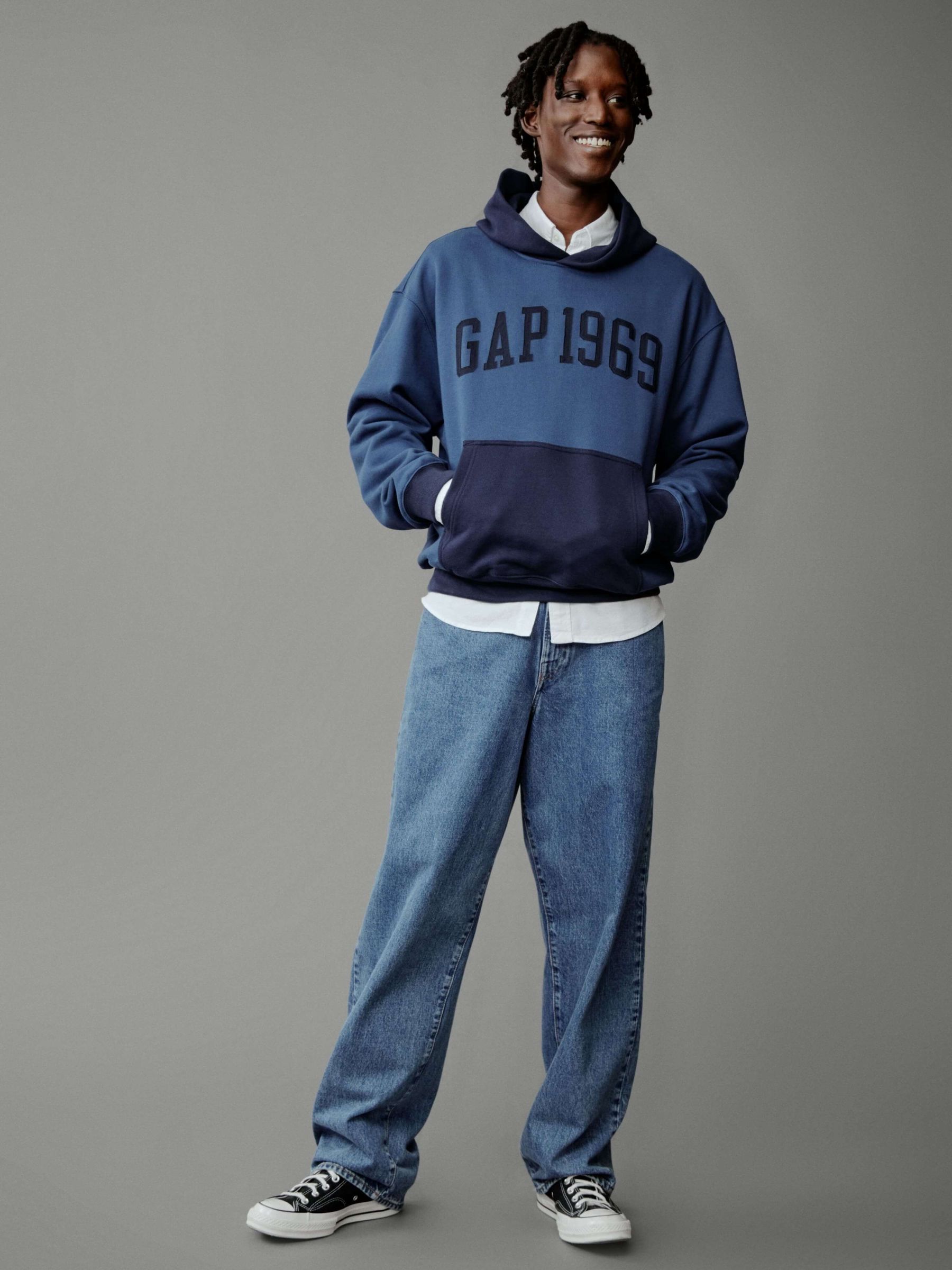Blue Heavyweight Athletic 1969 Logo Hoodie - Image 6 of 8