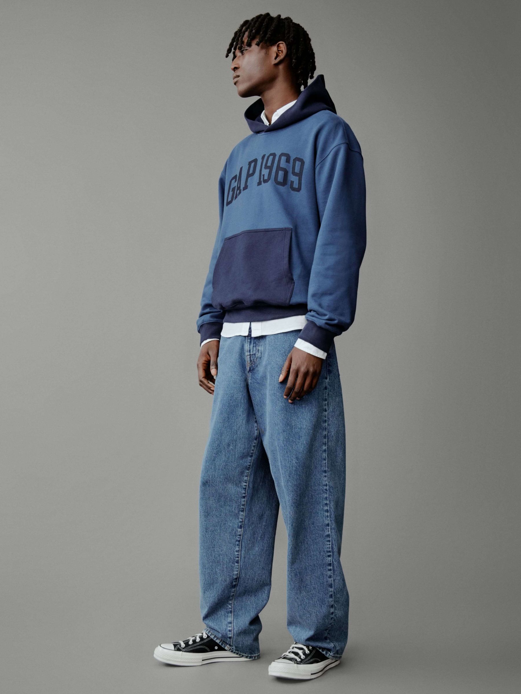 Blue Heavyweight Athletic 1969 Logo Hoodie - Image 7 of 8
