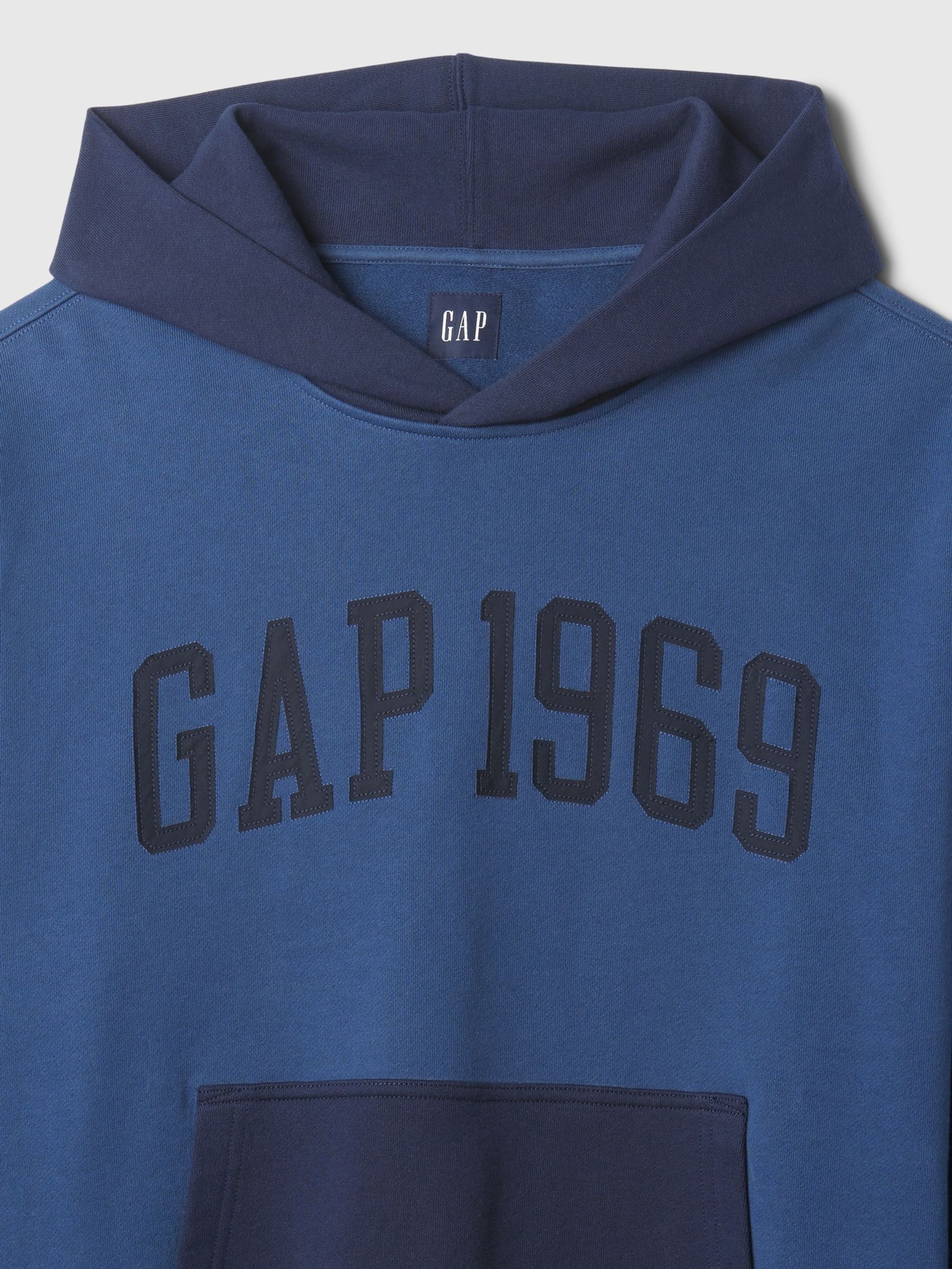 Blue Heavyweight Athletic 1969 Logo Hoodie - Image 8 of 8