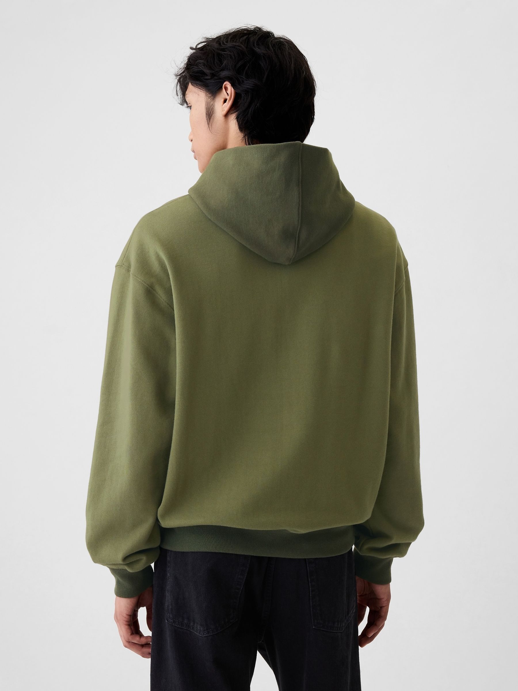 Green Heavyweight Athletic 1969 Logo Hoodie - Image 2 of 5
