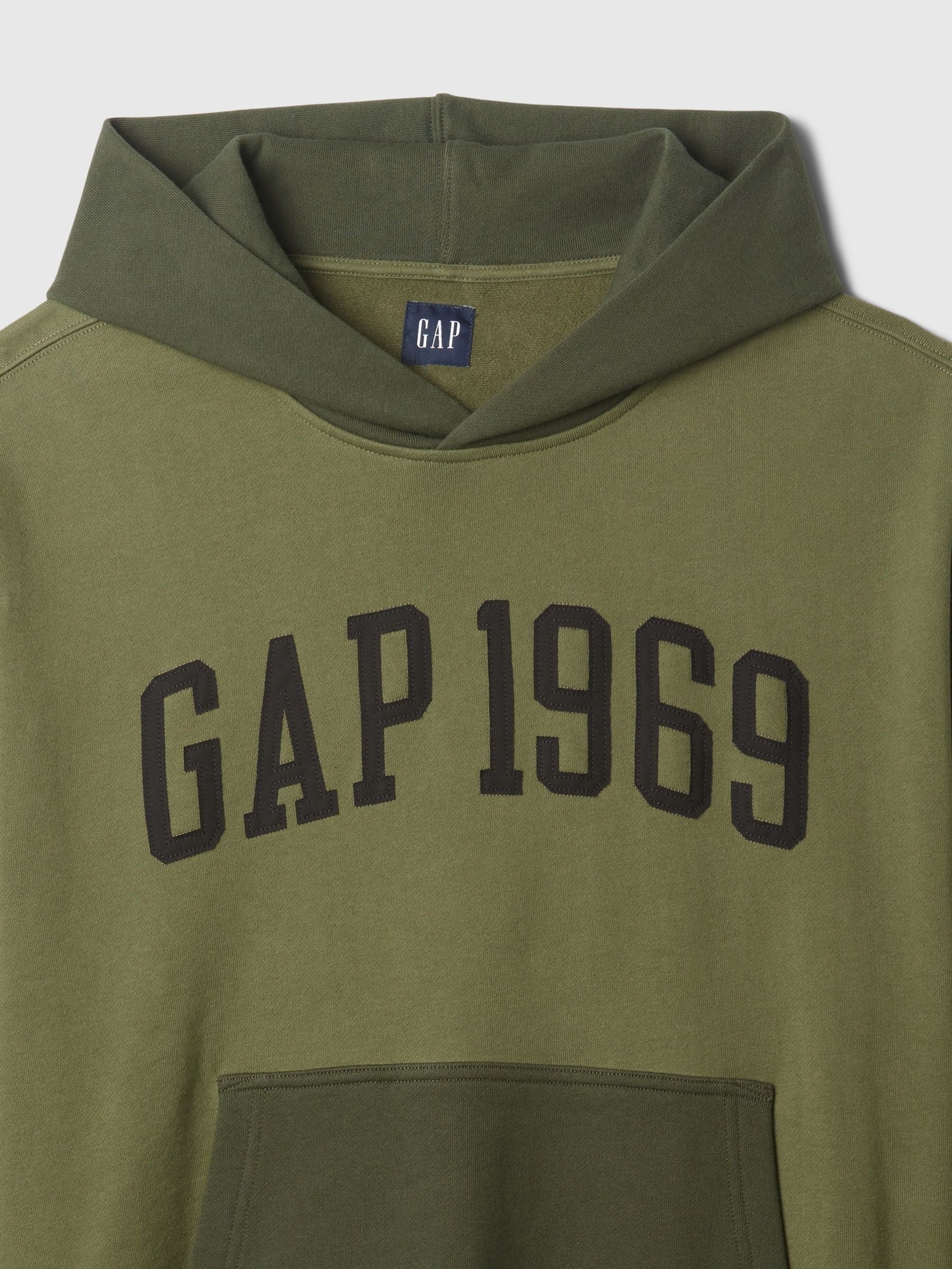 Green Heavyweight Athletic 1969 Logo Hoodie - Image 5 of 5