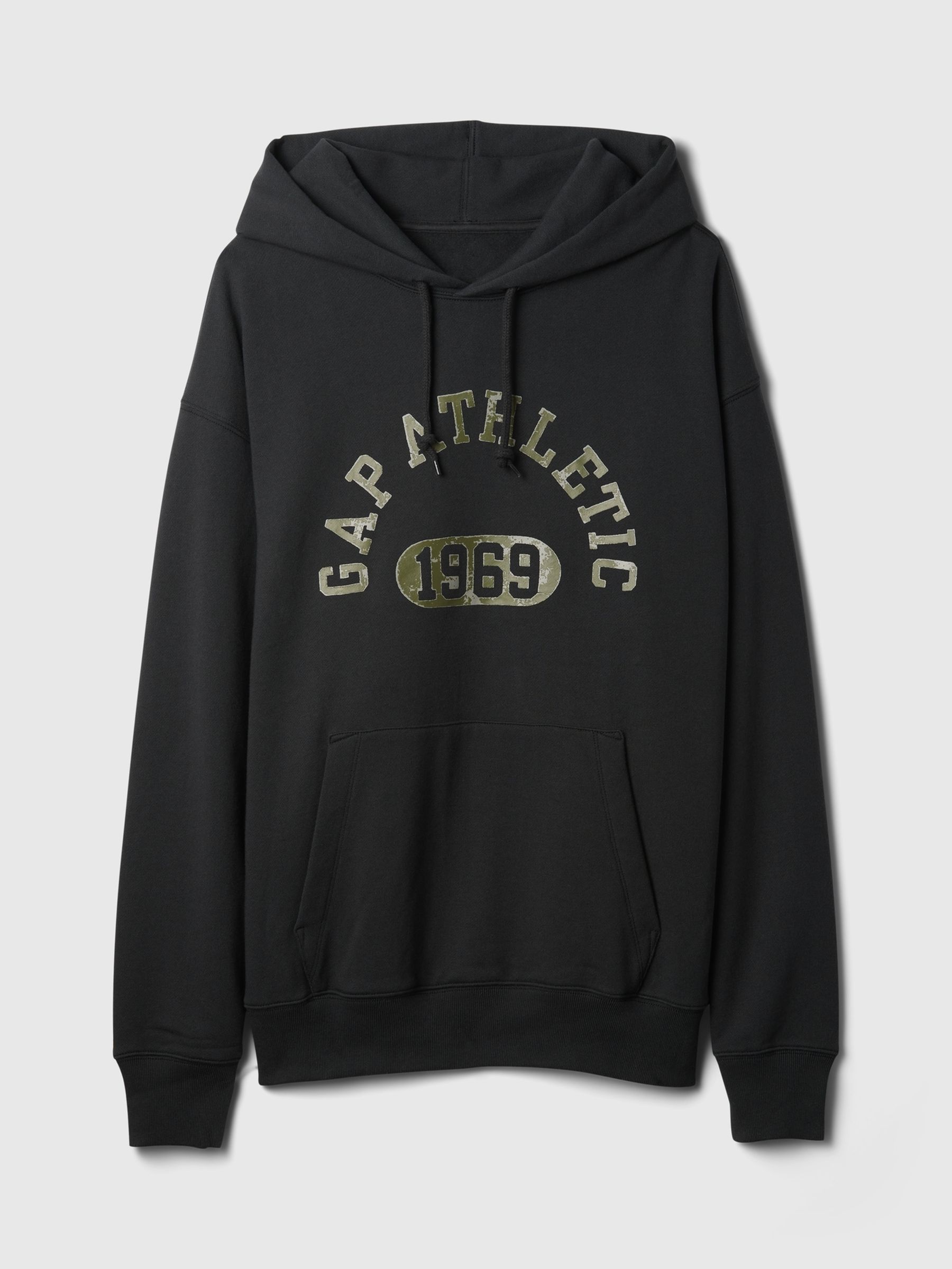 Black Heavyweight Athletic Logo Hoodie - Image 4 of 5