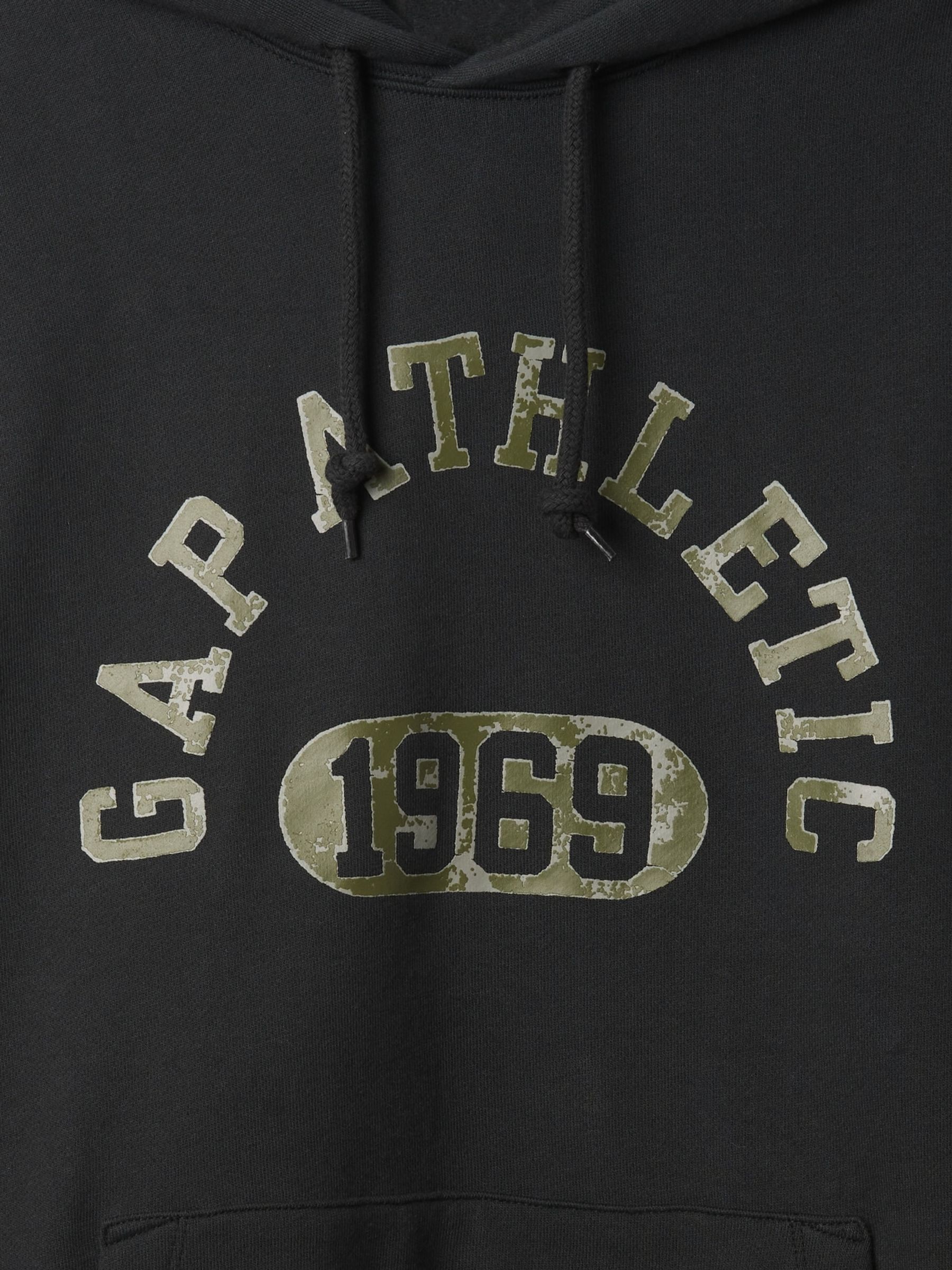 Black Heavyweight Athletic Logo Hoodie - Image 5 of 5