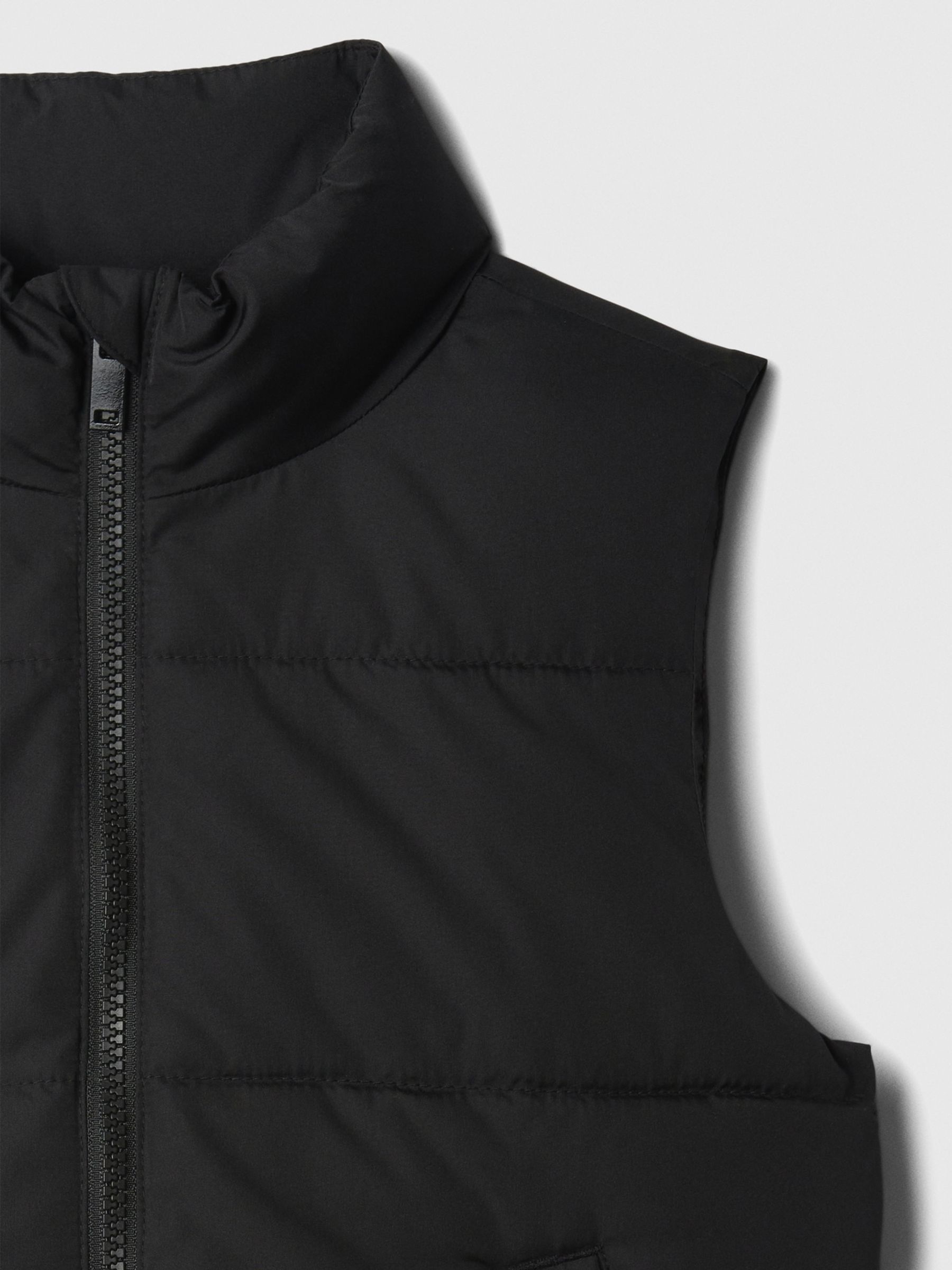 Black Sleeveless Gilet Jacket (4-13yrs) - Image 3 of 3