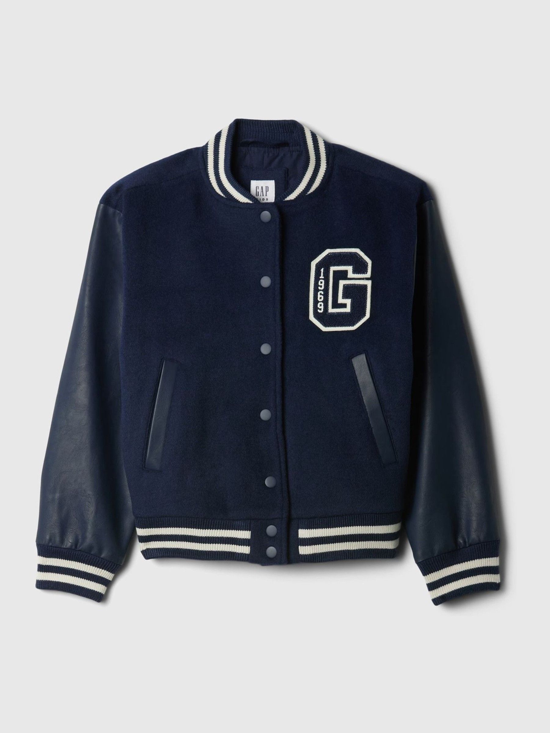 Blue Varsity Bomber Jacket (4-13yrs) - Image 5 of 5
