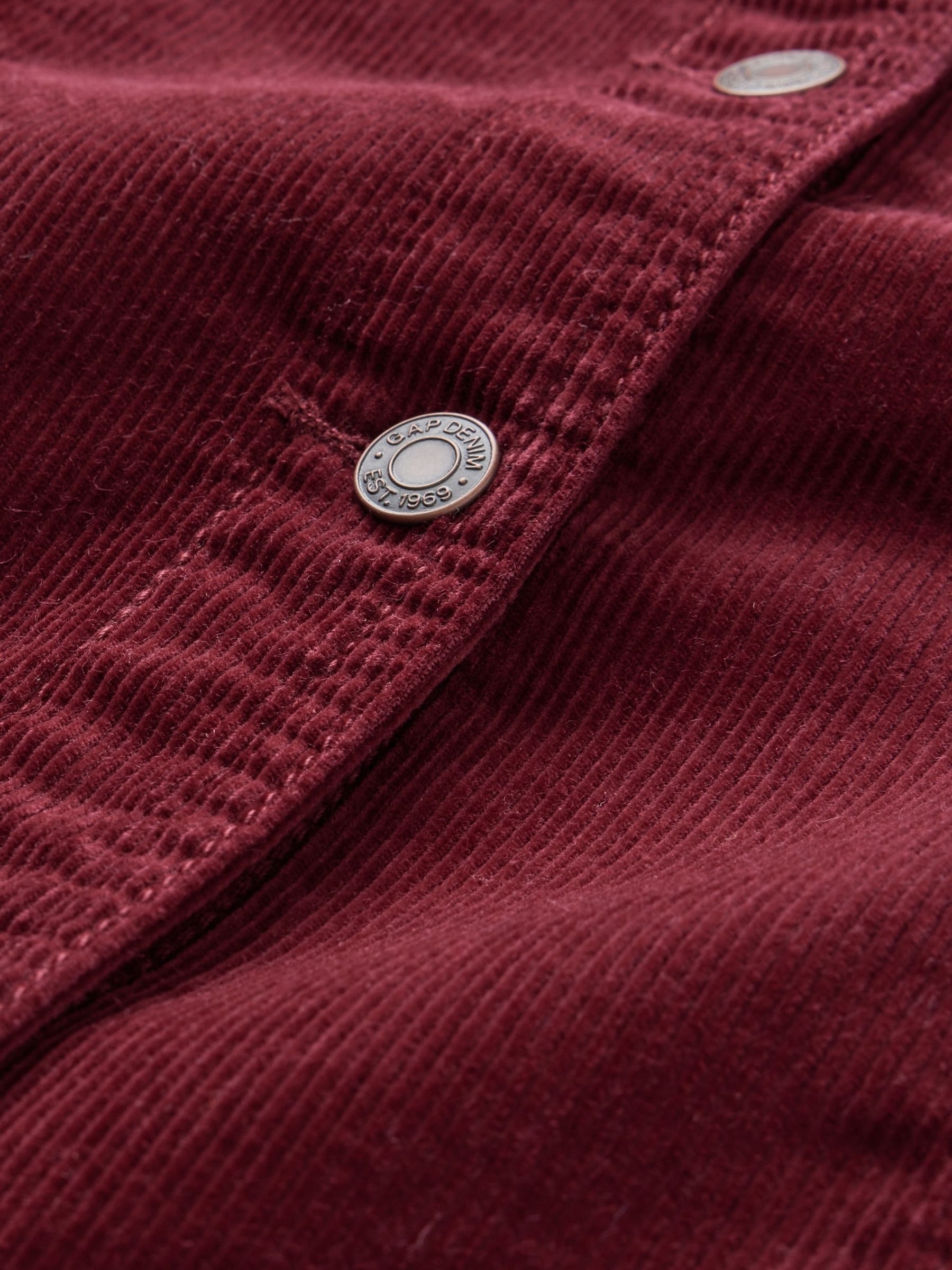 Burgundy Red Corduroy Dress (4-13yrs) - Image 4 of 4