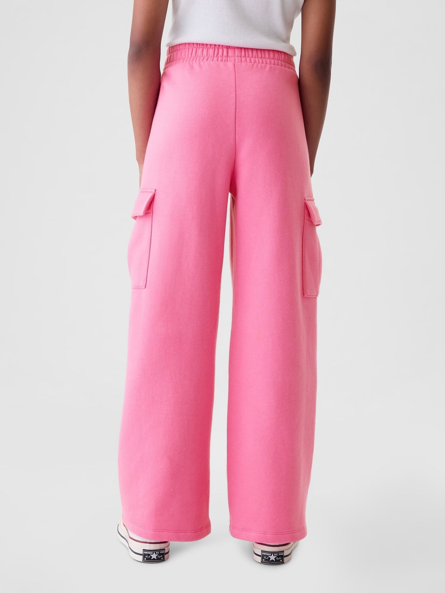 Pink Vintage Soft Wide Leg Cargo Joggers (4-13yrs) - Image 2 of 5
