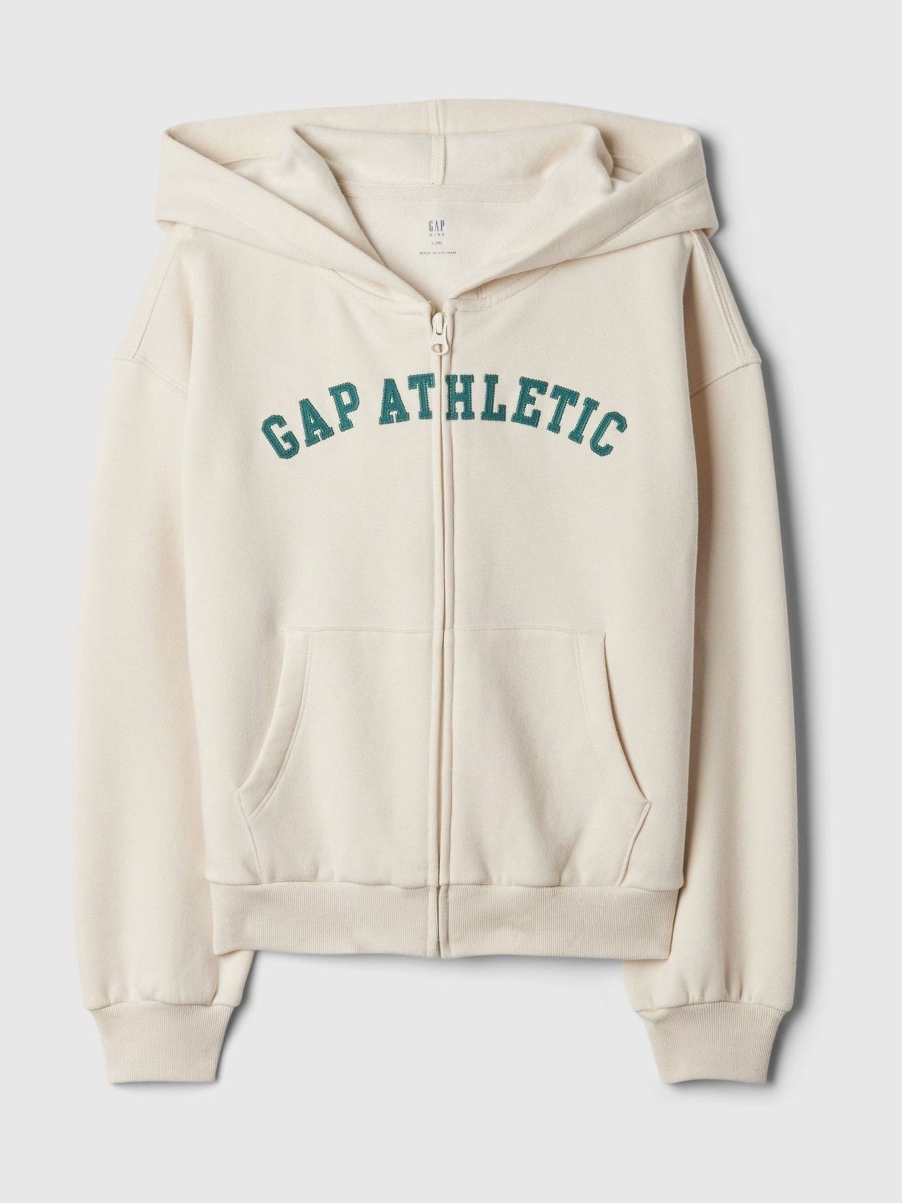 Cream Logo Zip Up Hoodie (4-13yrs) - Image 4 of 5
