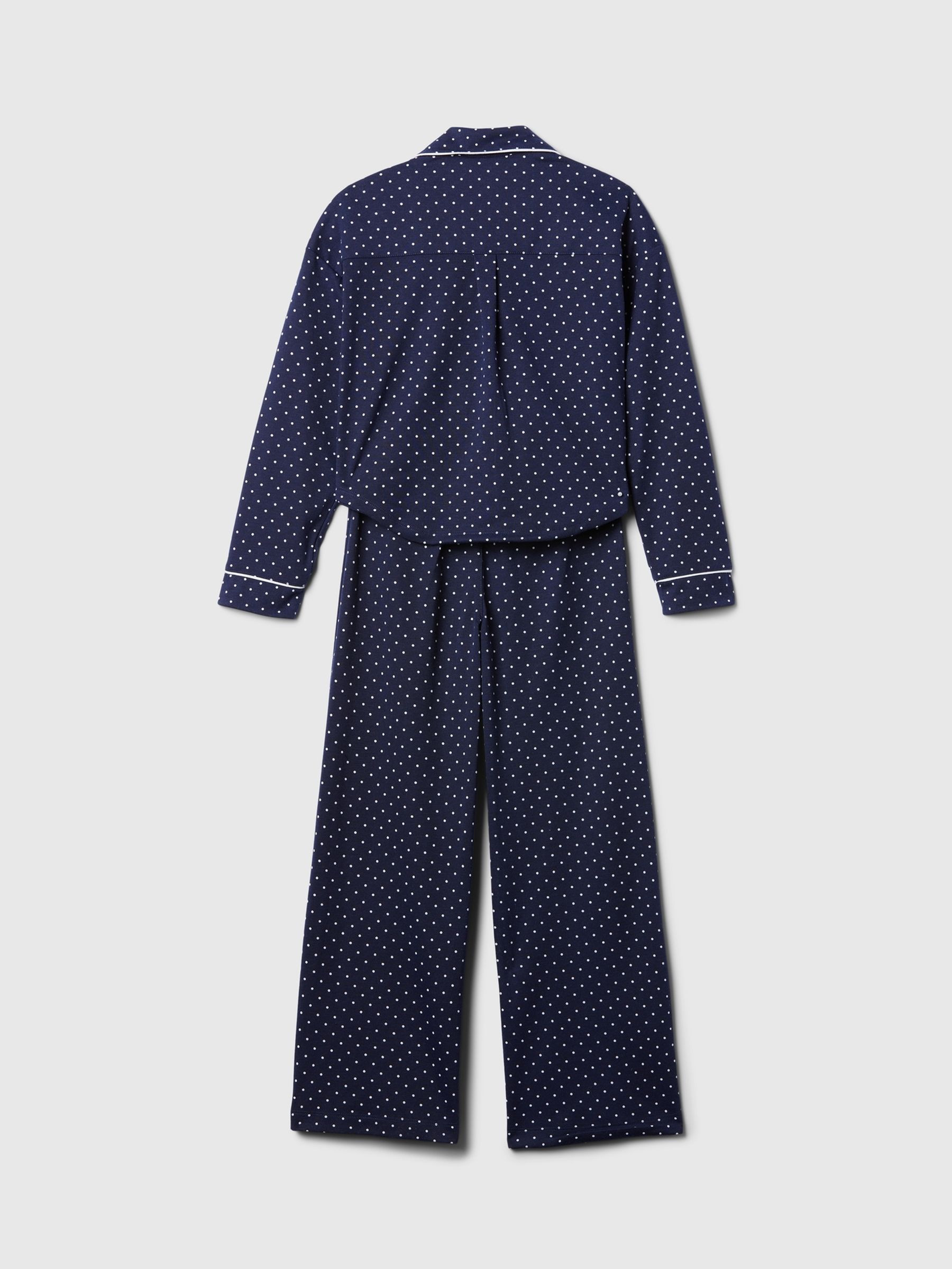 Blue Matching Family Kids Christmas Stripe Pyjamas (6-13yrs) - Image 2 of 3