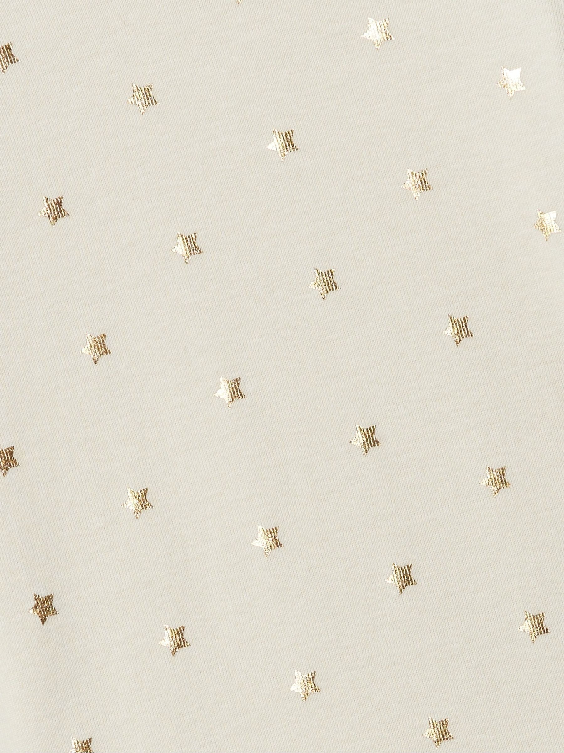Cream Star Star Long Sleeve Pyjamas (6mths-5yrs) - Image 3 of 3