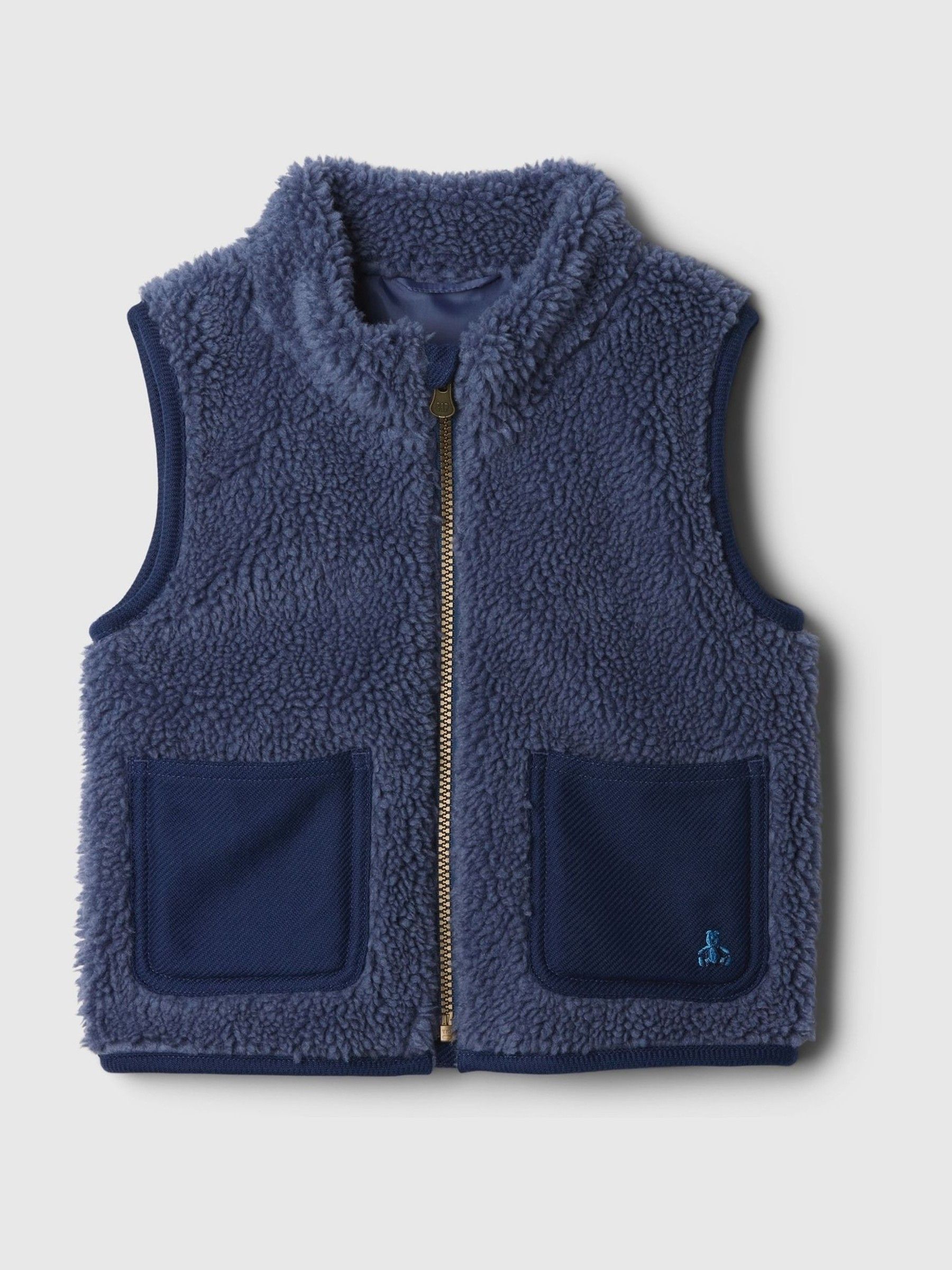 Blue Sherpa Gilet (6mths-5yrs) - Image 1 of 2