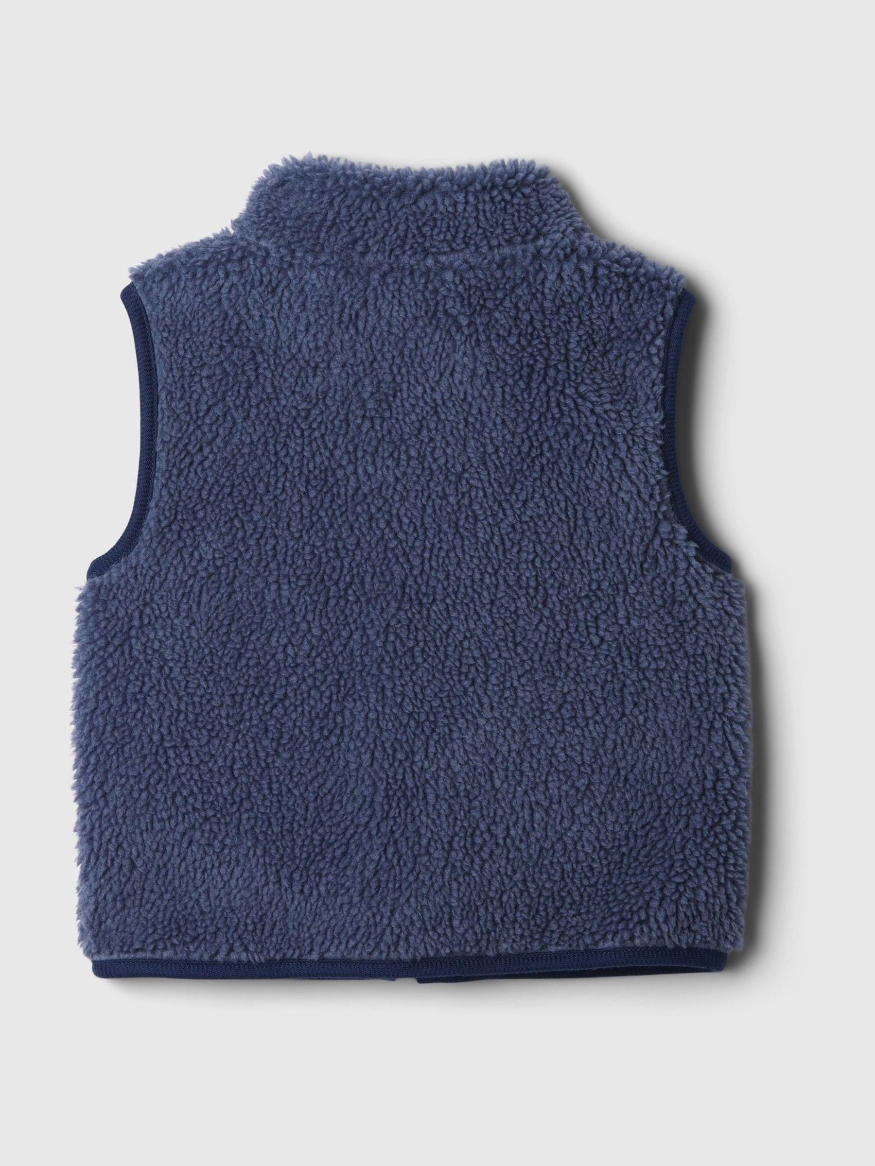 Blue Sherpa Gilet (6mths-5yrs) - Image 2 of 2