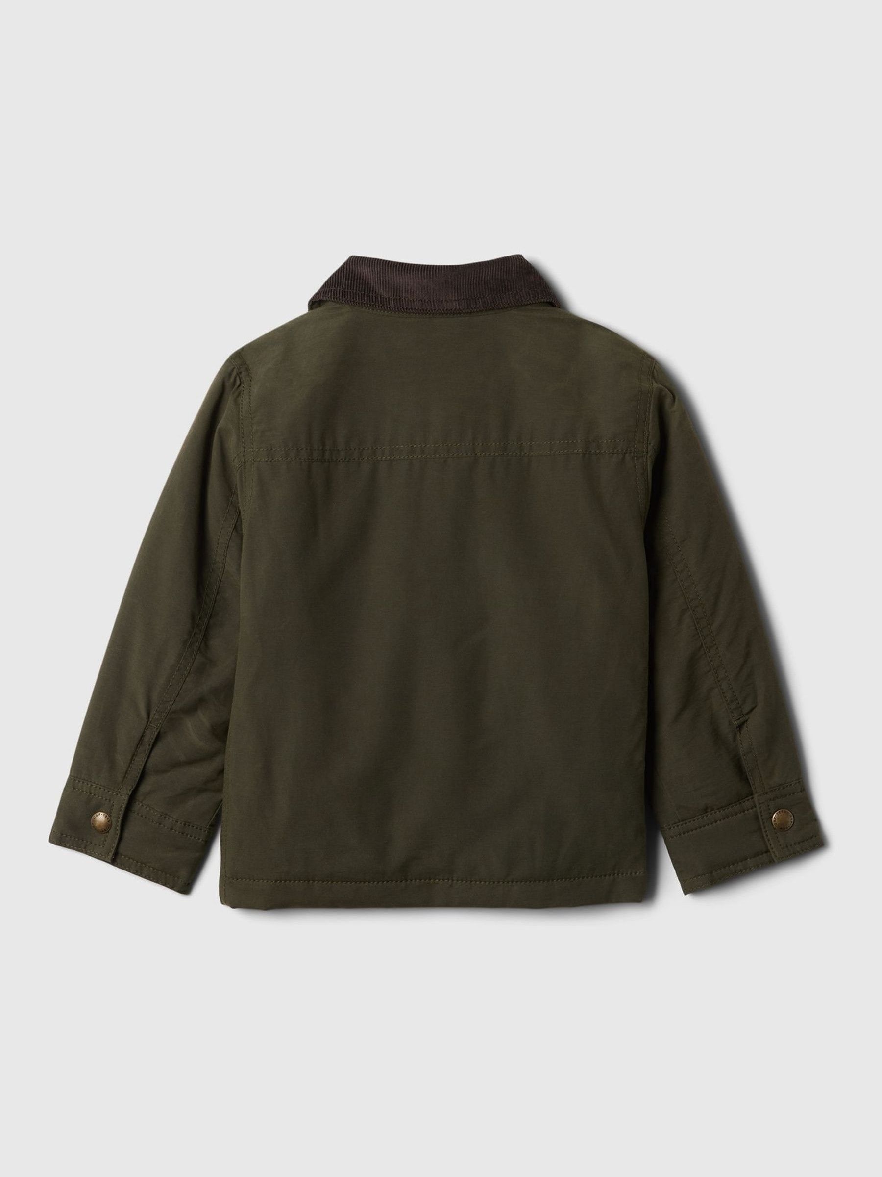 Green Waxed Utility Jacket (6mths-5yrs) - Image 2 of 3