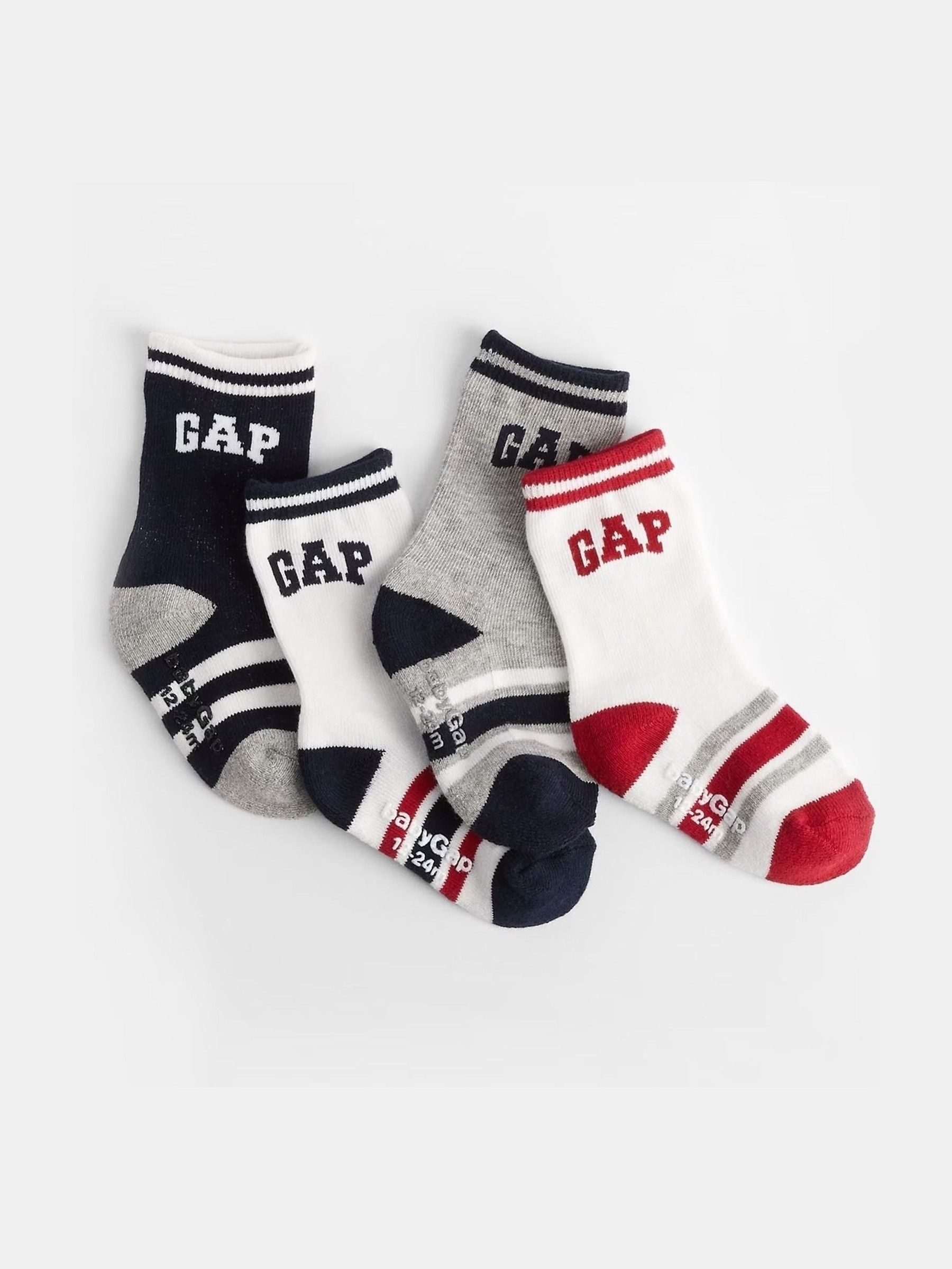 Black Kids 4 Pack Logo Socks - Image 1 of 1