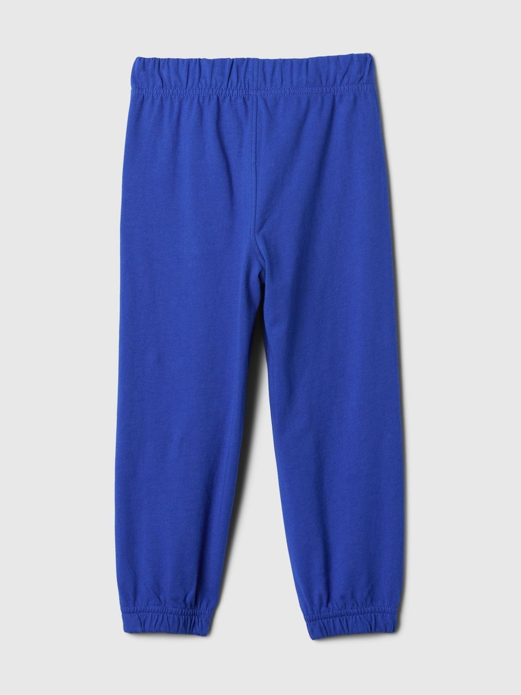 Blue 100% Cotton Pull On Joggers (6mths-5yrs) - Image 2 of 2