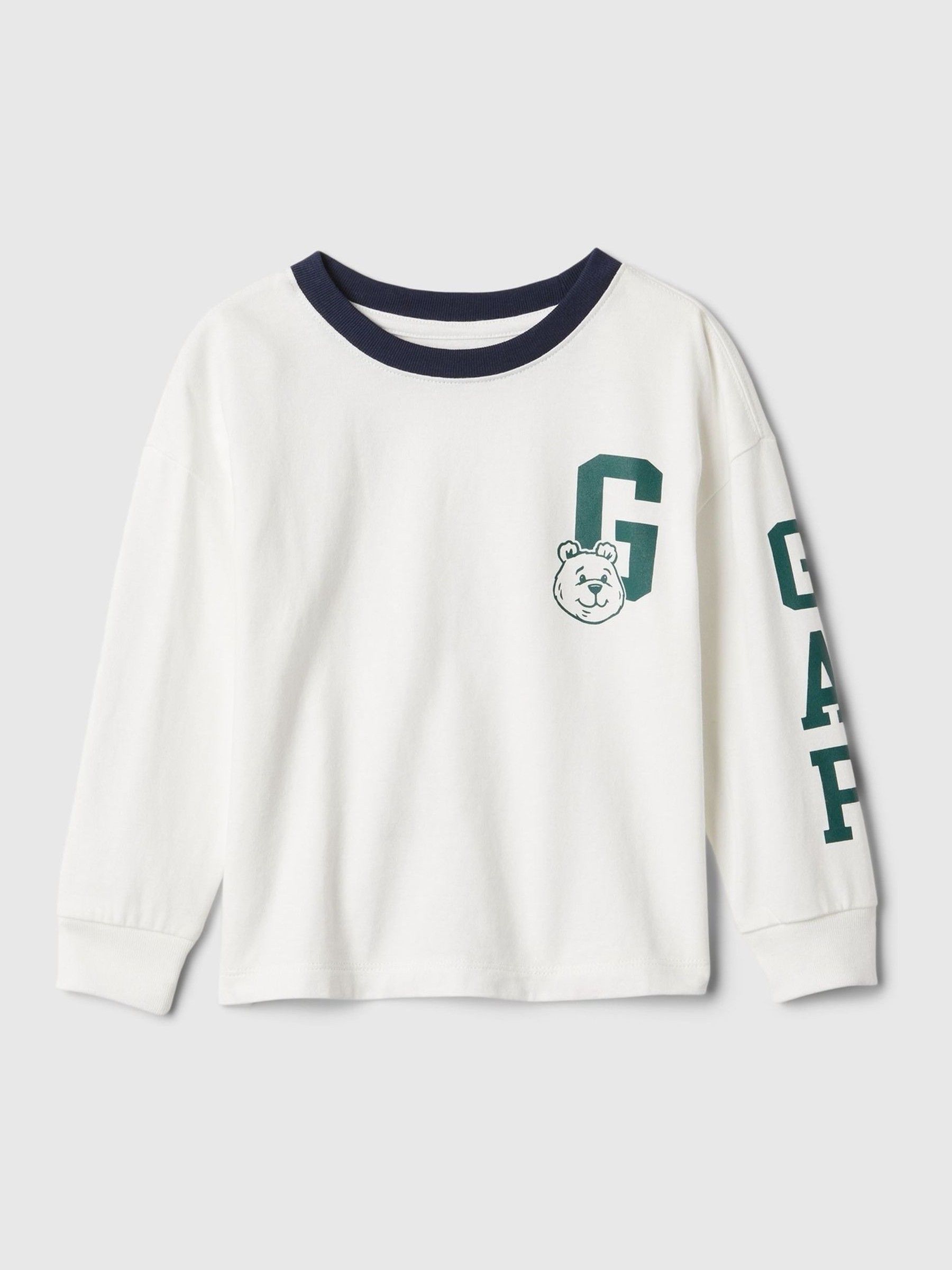 White Long Sleeve Logo Graphic T-Shirt (6mths-5yrs) - Image 1 of 2