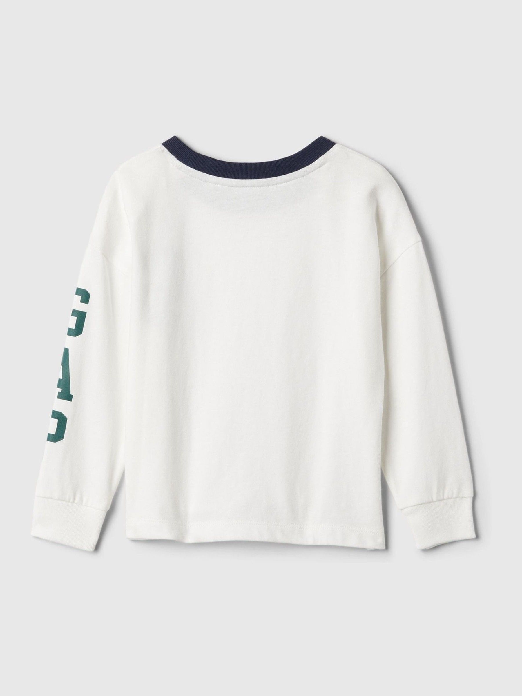 White Long Sleeve Logo Graphic T-Shirt (6mths-5yrs) - Image 2 of 2