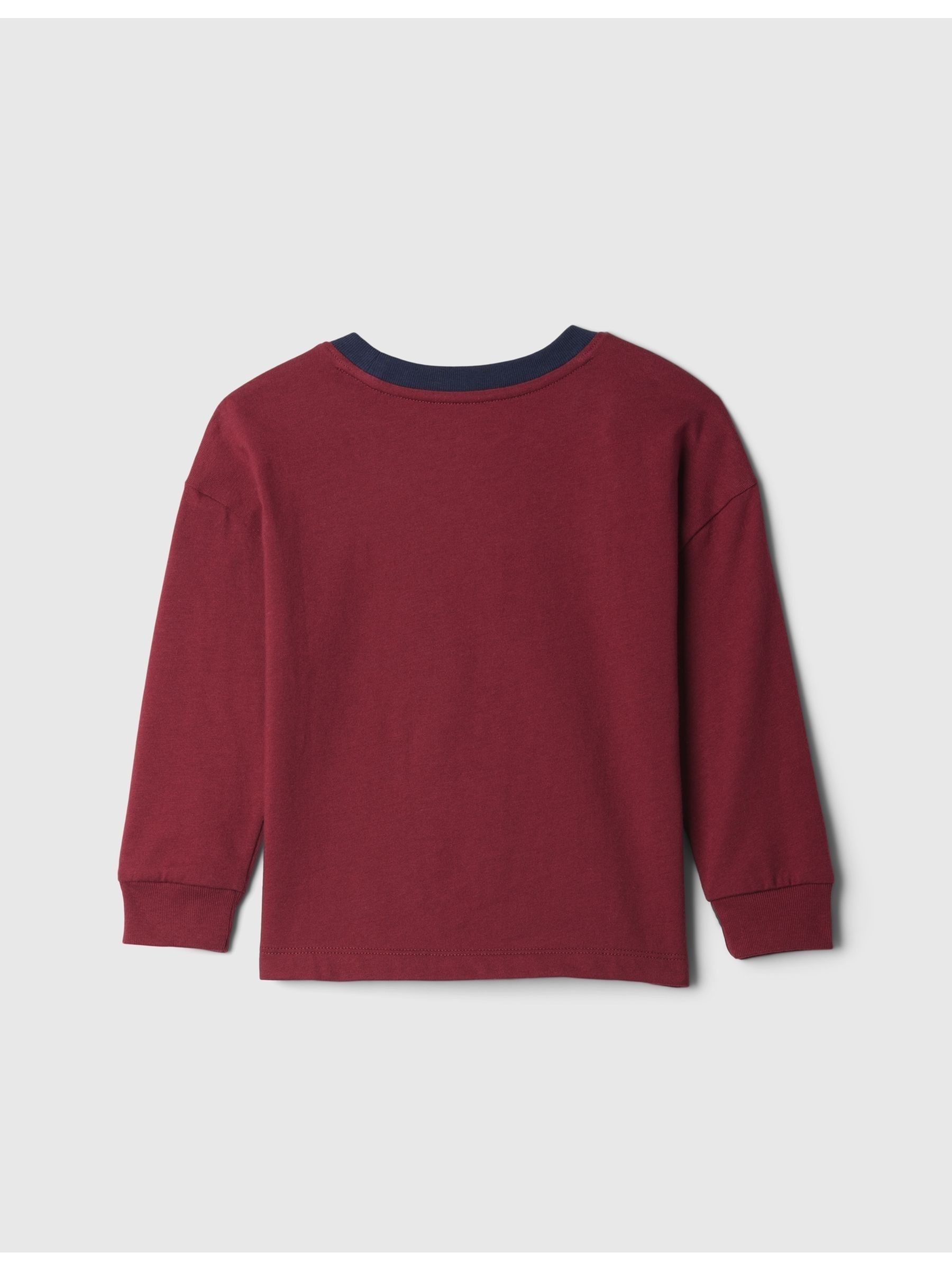 Red Long Sleeve Logo Graphic T-Shirt (6mths-5yrs) - Image 2 of 2