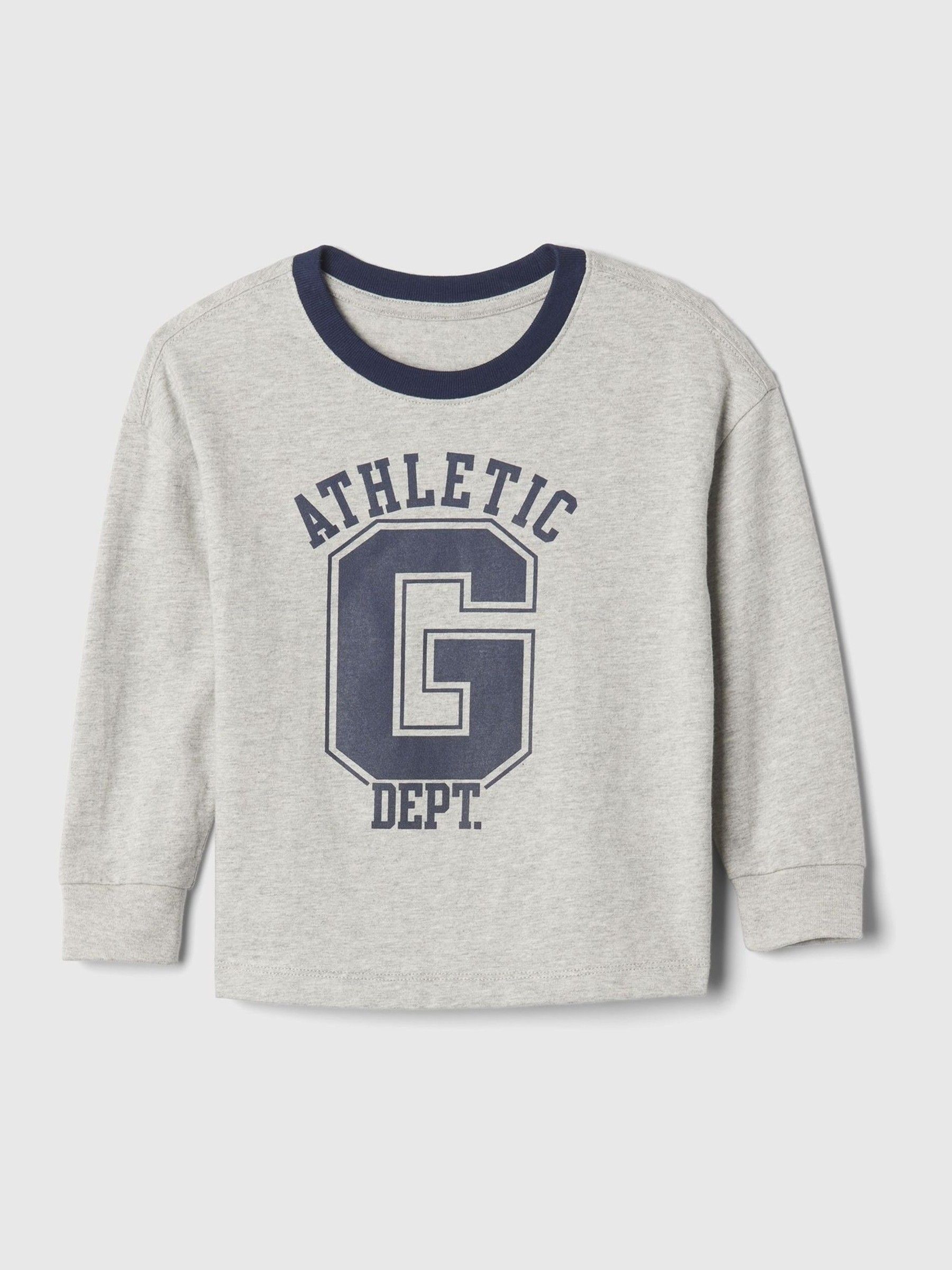 Grey Long Sleeve Logo Graphic T-Shirt (6mths-5yrs) - Image 1 of 2