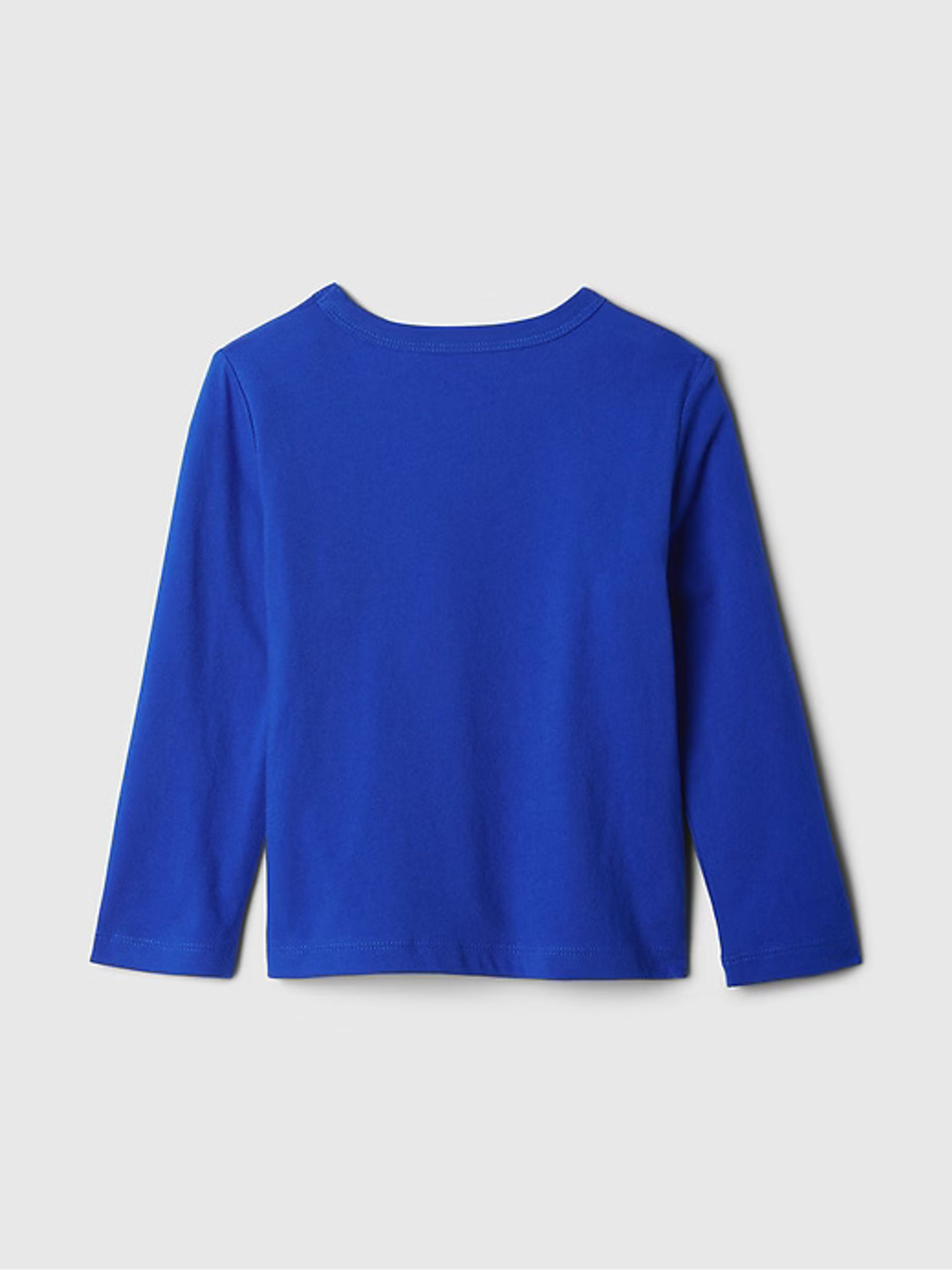 Blue Graphic Long Sleeve Crew Neck T-Shirt (6mths-5yrs) - Image 2 of 2