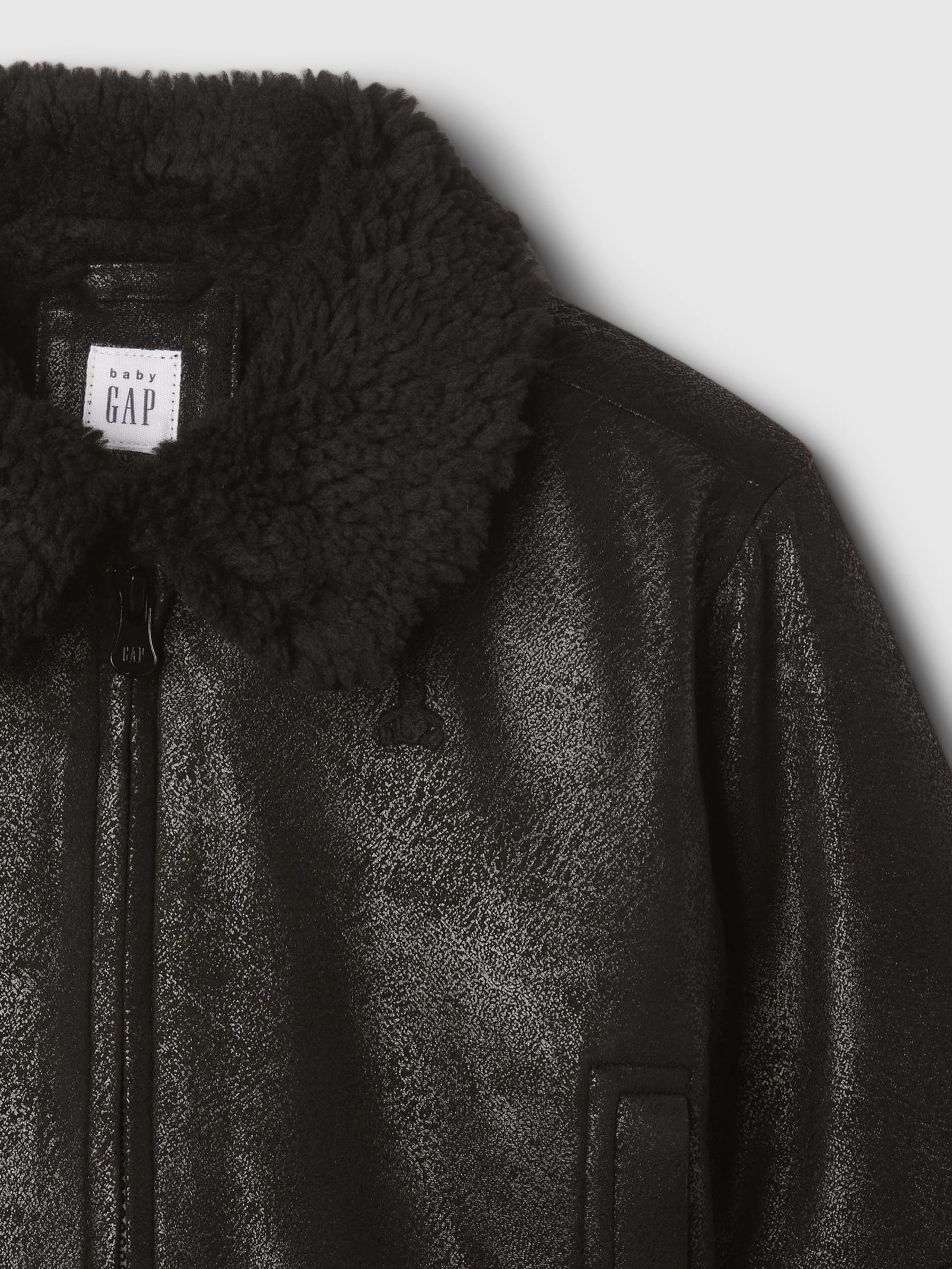 Black Faux Suede Jacket (6mths-5yrs) - Image 3 of 3