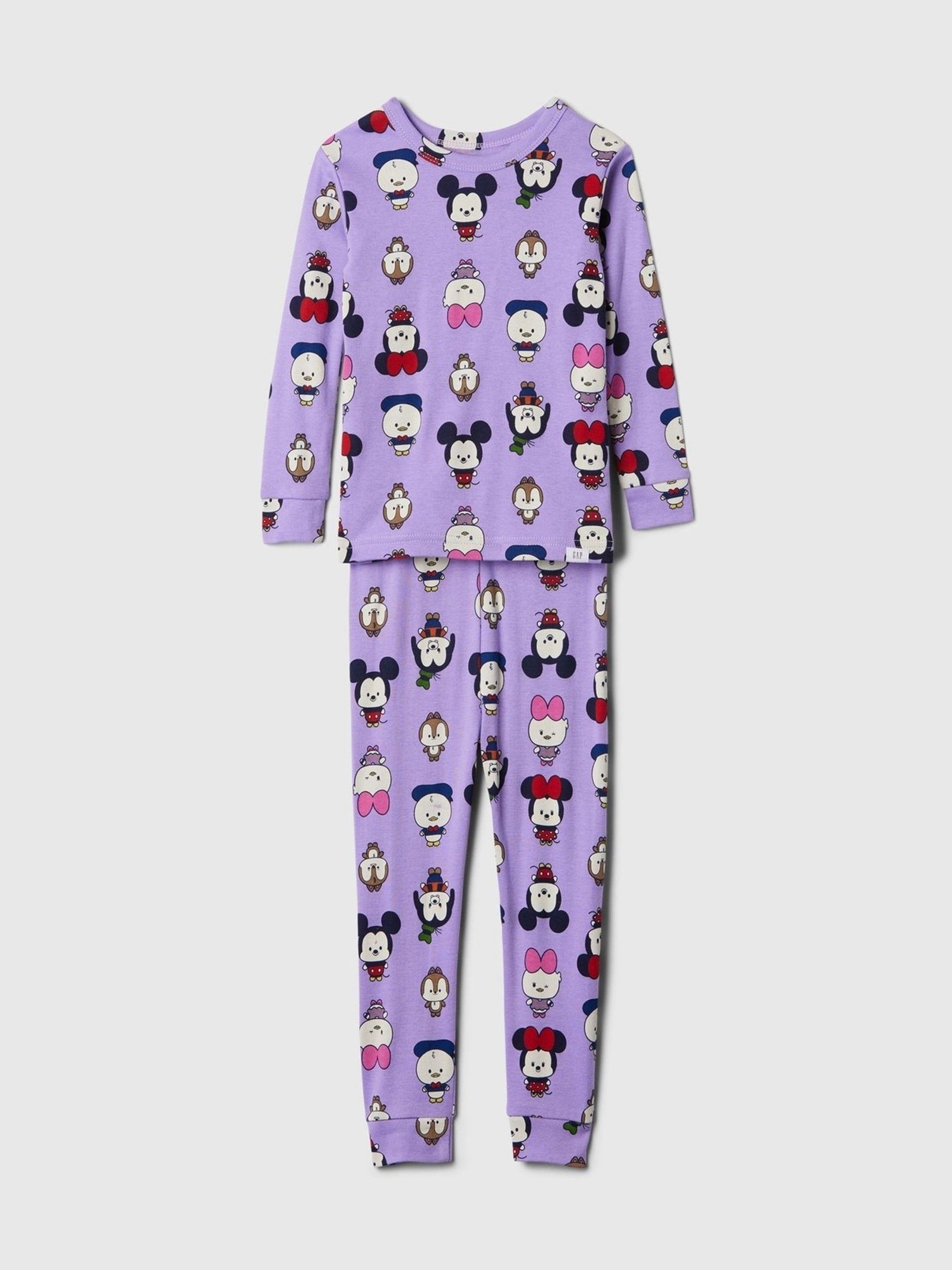 Purple Disney Mickey Mouse & Friends Cotton Long Sleeve Pyjamas (12mths-5yrs) - Image 1 of 2