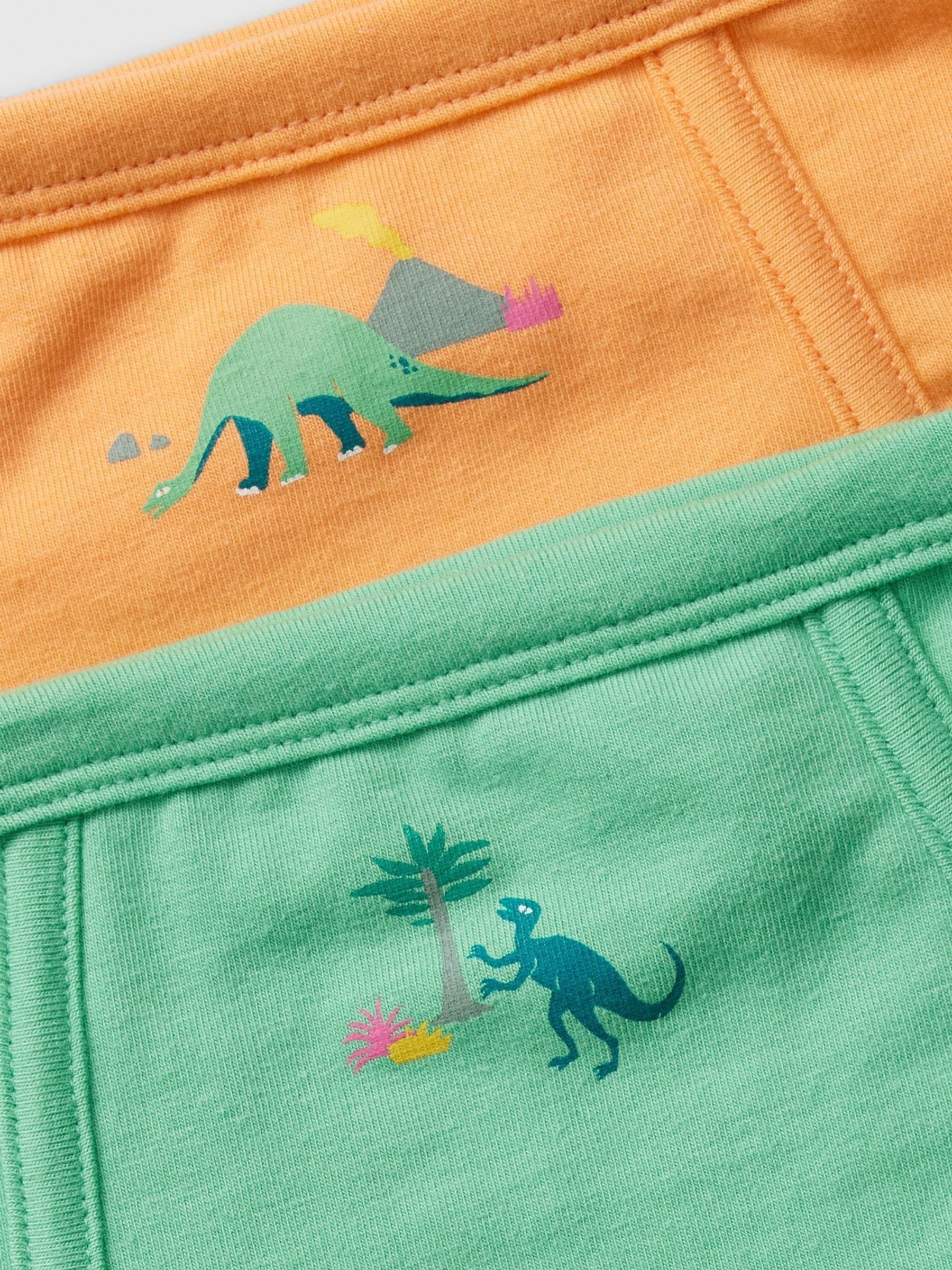 Blue Dinosaur Print 5 Pack Cotton Stretch Briefs (2-5yrs) - Image 3 of 3