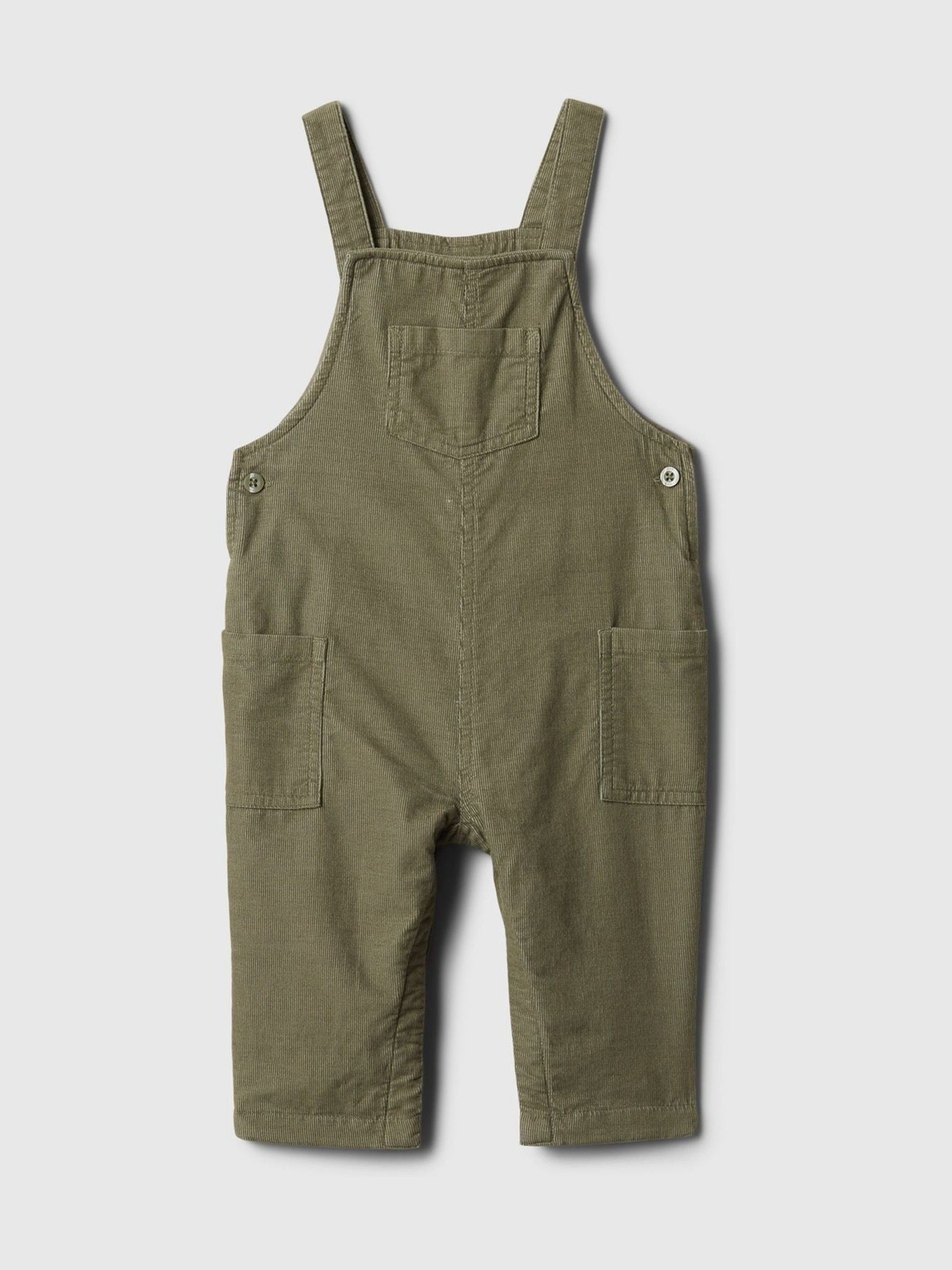 Green Corduroy Dungarees (Newborn-24mths) - Image 1 of 3