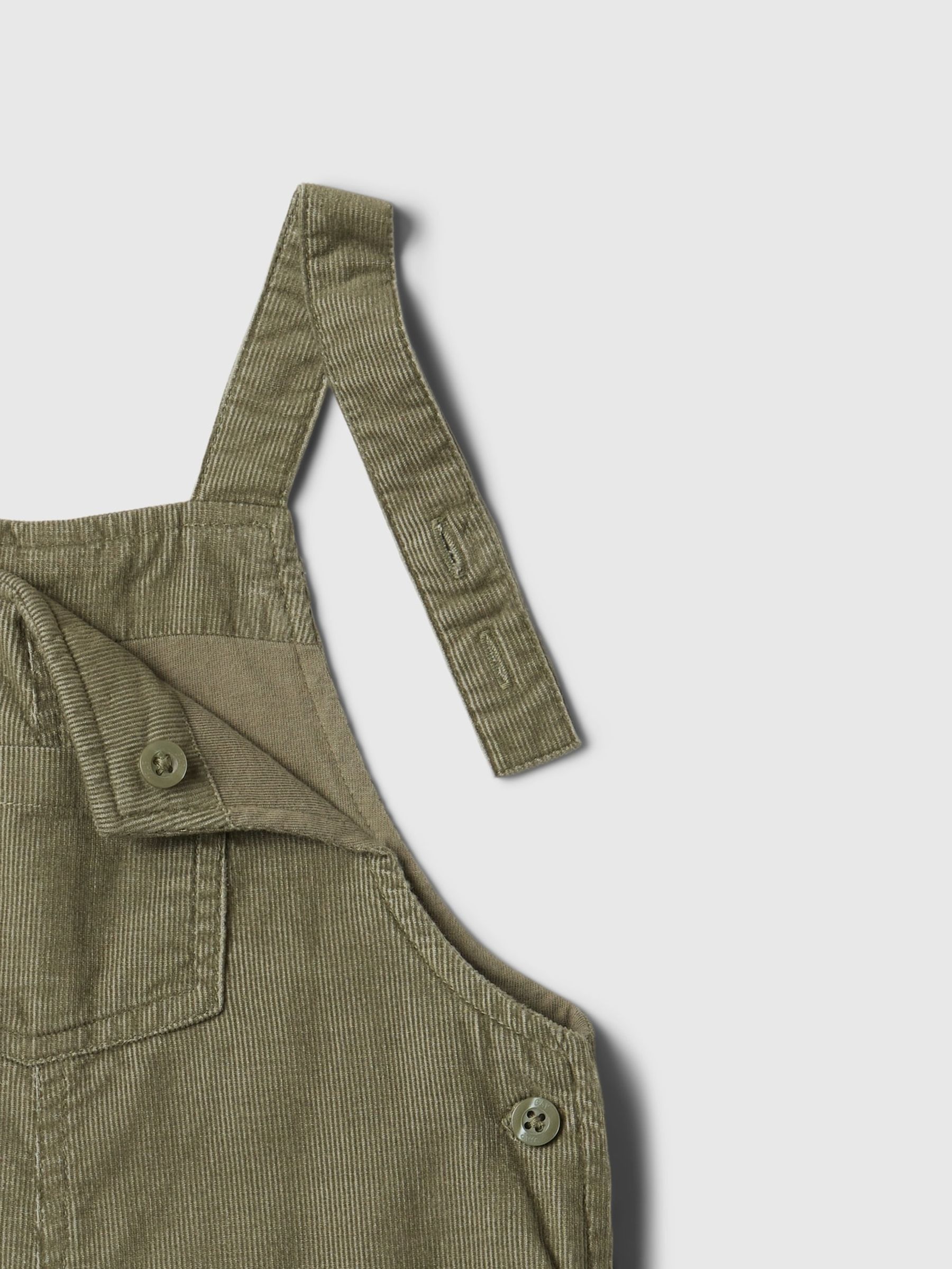 Green Corduroy Dungarees (Newborn-24mths) - Image 3 of 3