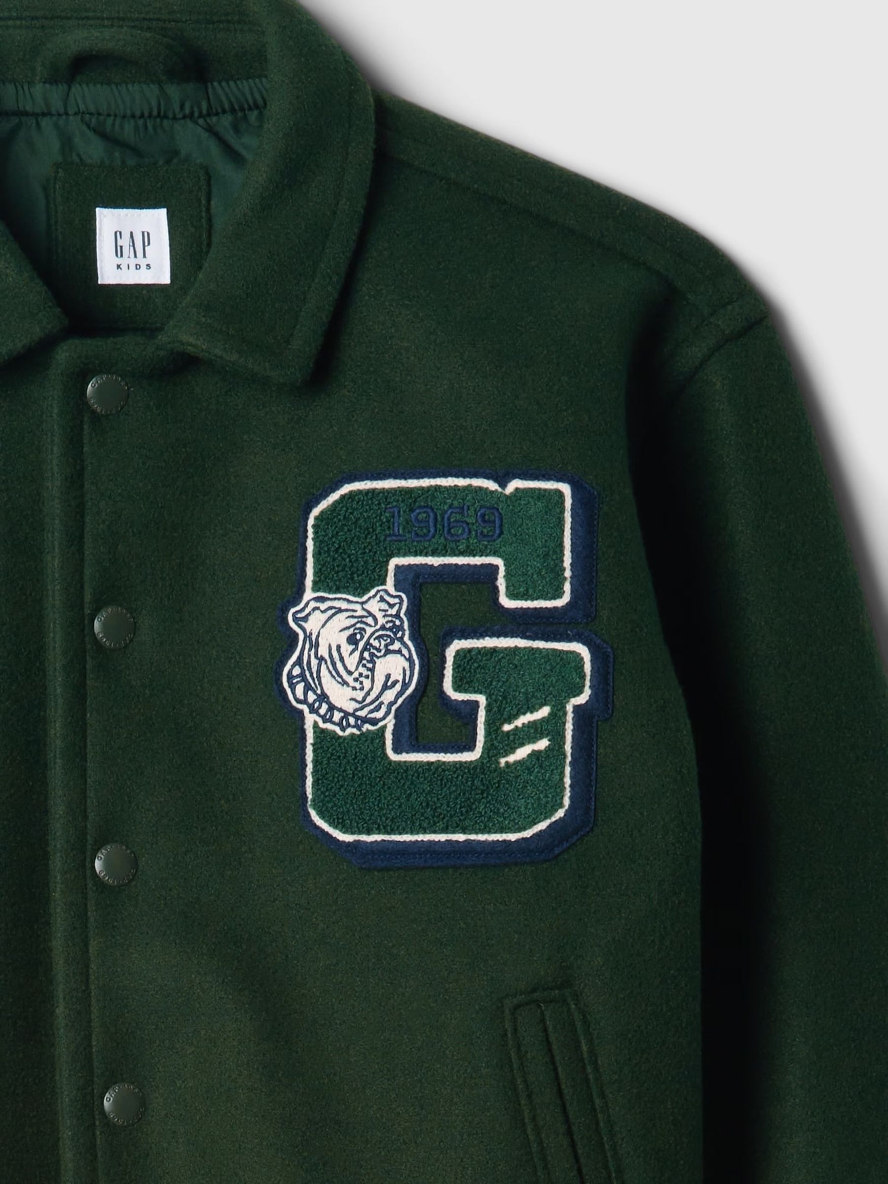 Green Varsity Bomber Jacket (4-13yrs) - Image 6 of 6