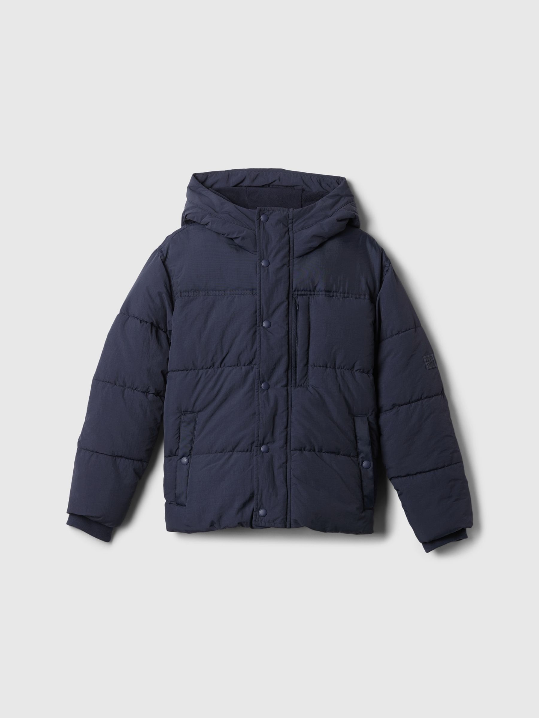 Navy Blue Midweight Puffer Jacket (4-13yrs) - Image 4 of 6