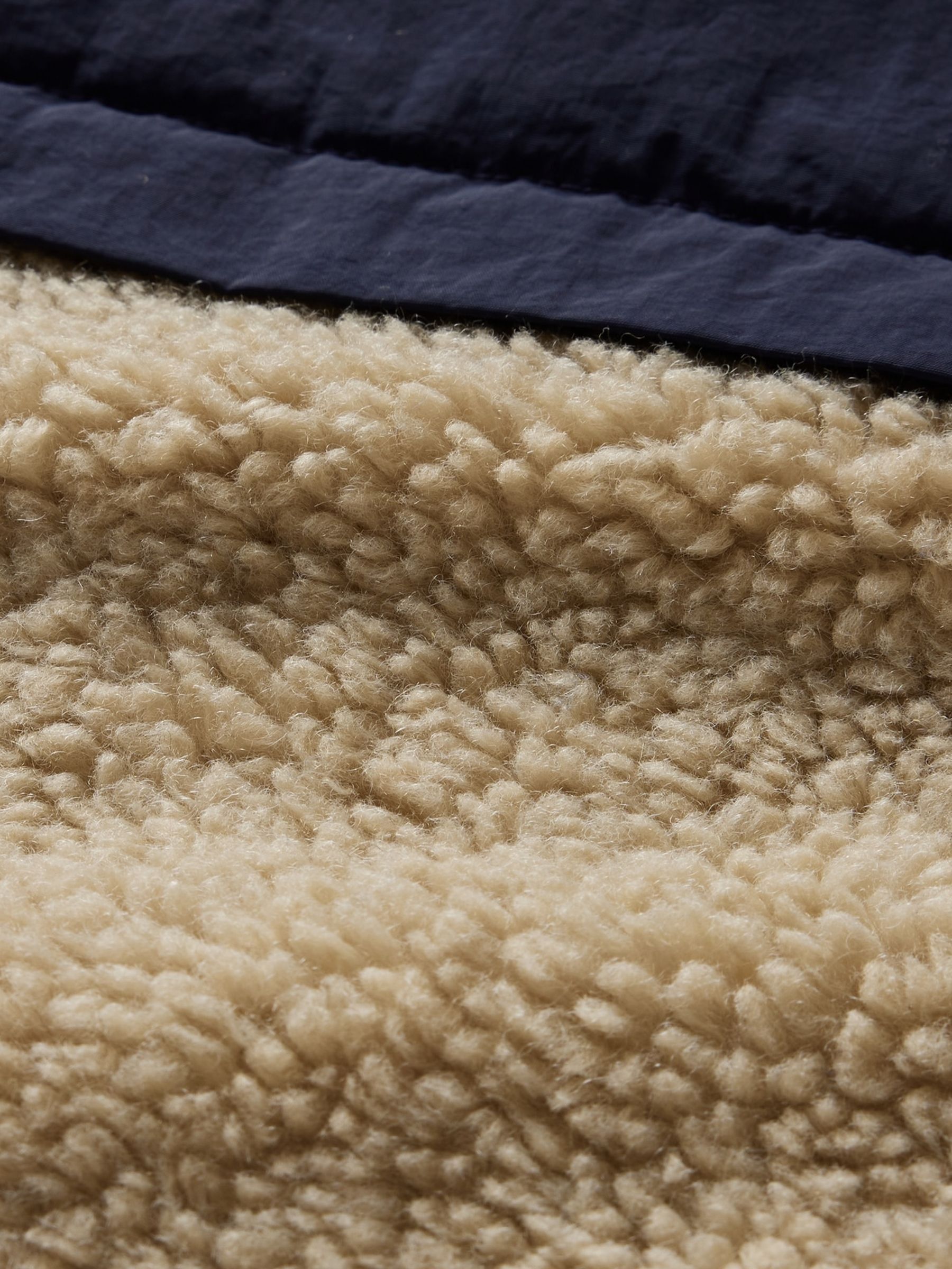 Beige Sherpa Zip Up Hooded Fleece (4-13yrs) - Image 5 of 5