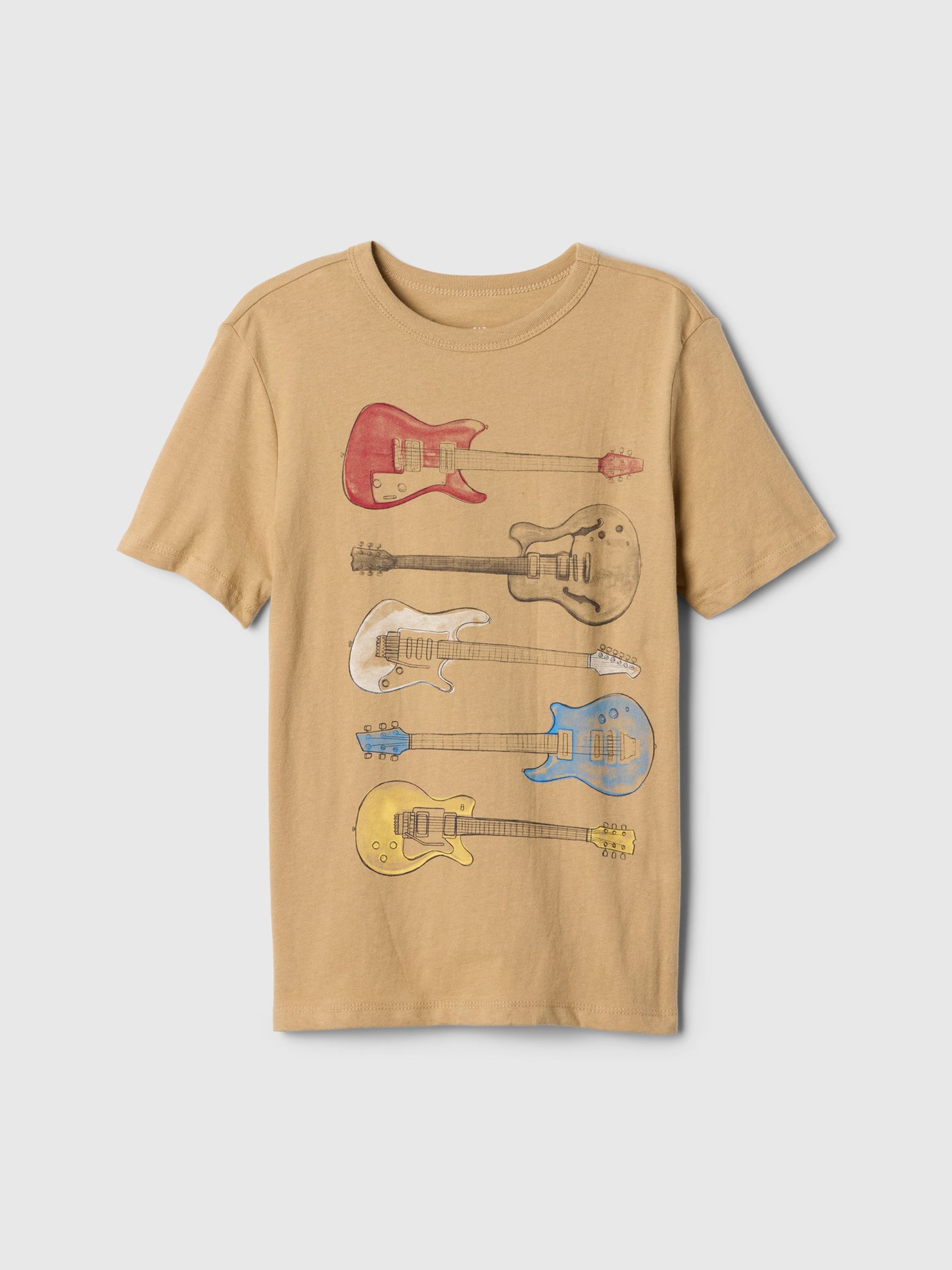 Beige Long Sleeve Graphic T-Shirt (4-13yrs) - Image 1 of 3
