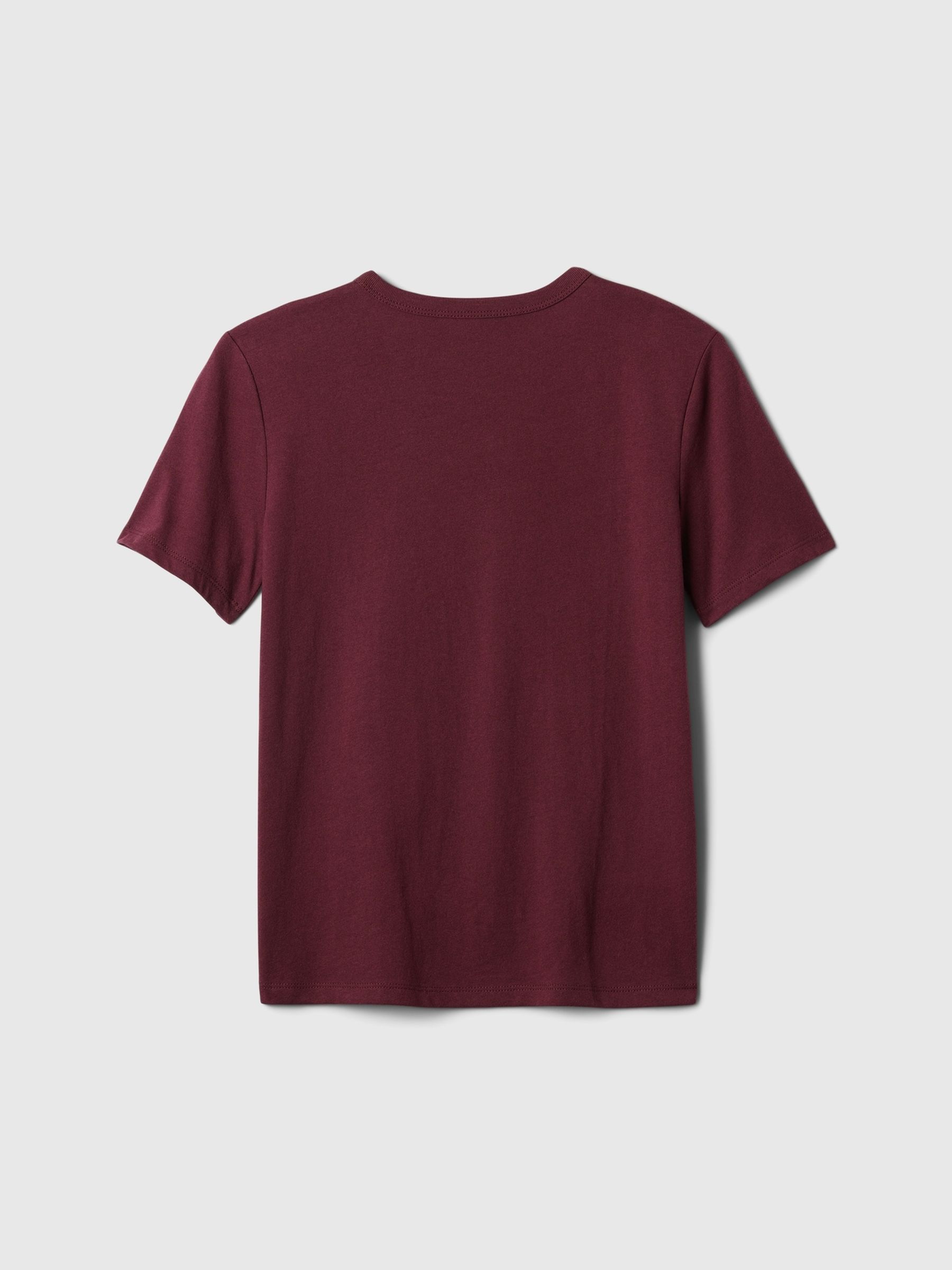 Burgundy Red Long Sleeve Graphic T-Shirt (4-13yrs) - Image 2 of 3