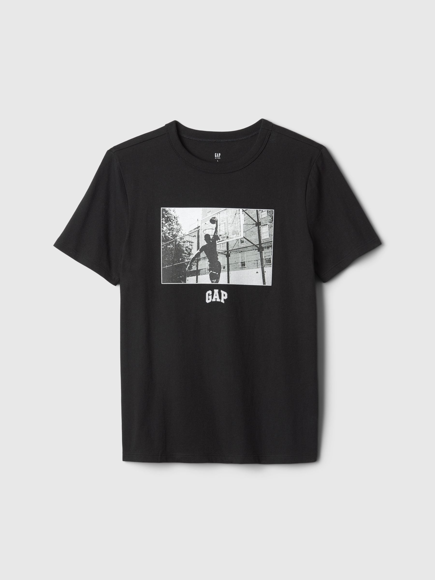 Black Short Sleeve Graphic T-Shirt (4-13yrs) - Image 1 of 2