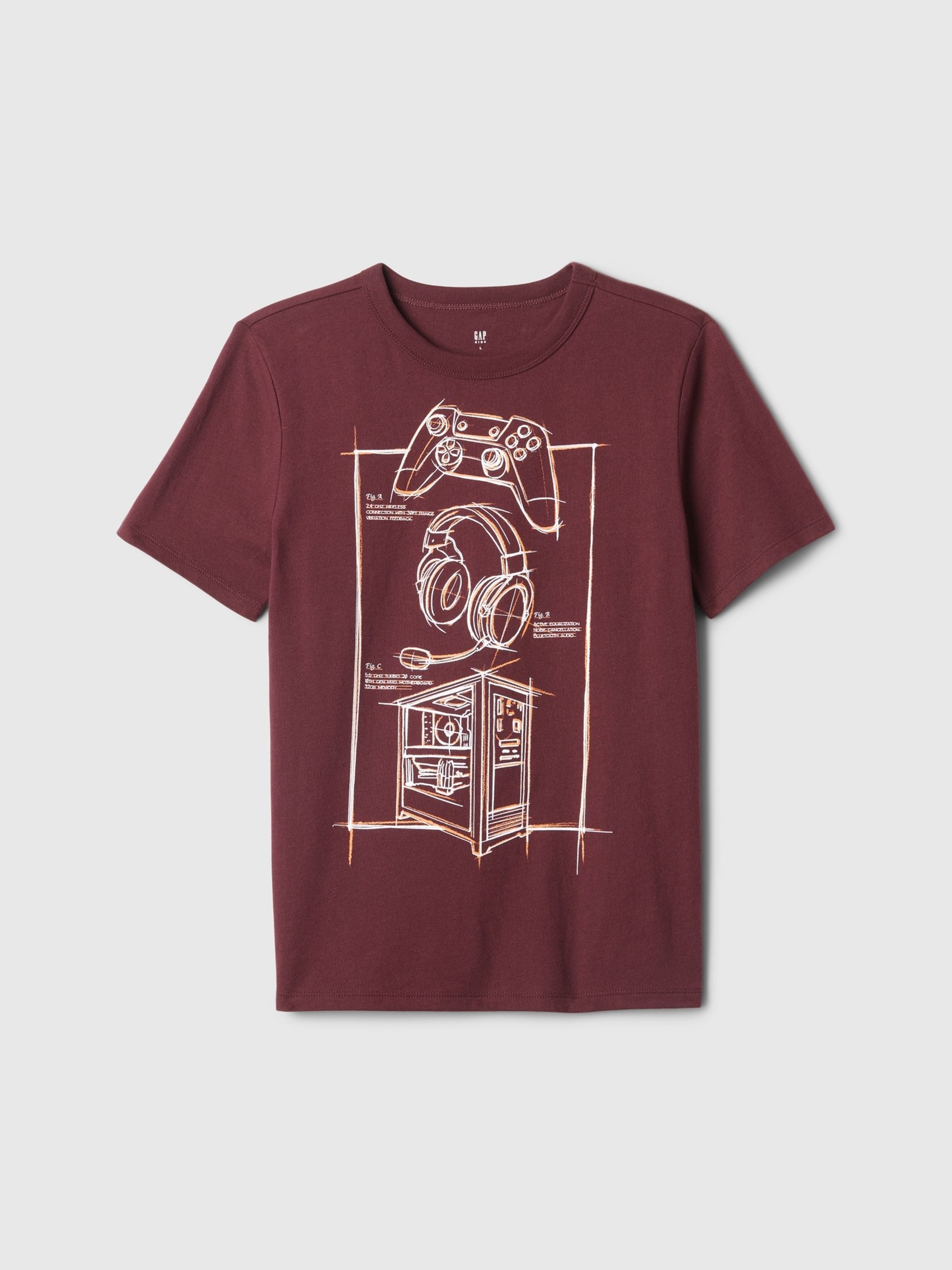Red Short Sleeve Graphic T-Shirt (4-13yrs) - Image 1 of 1