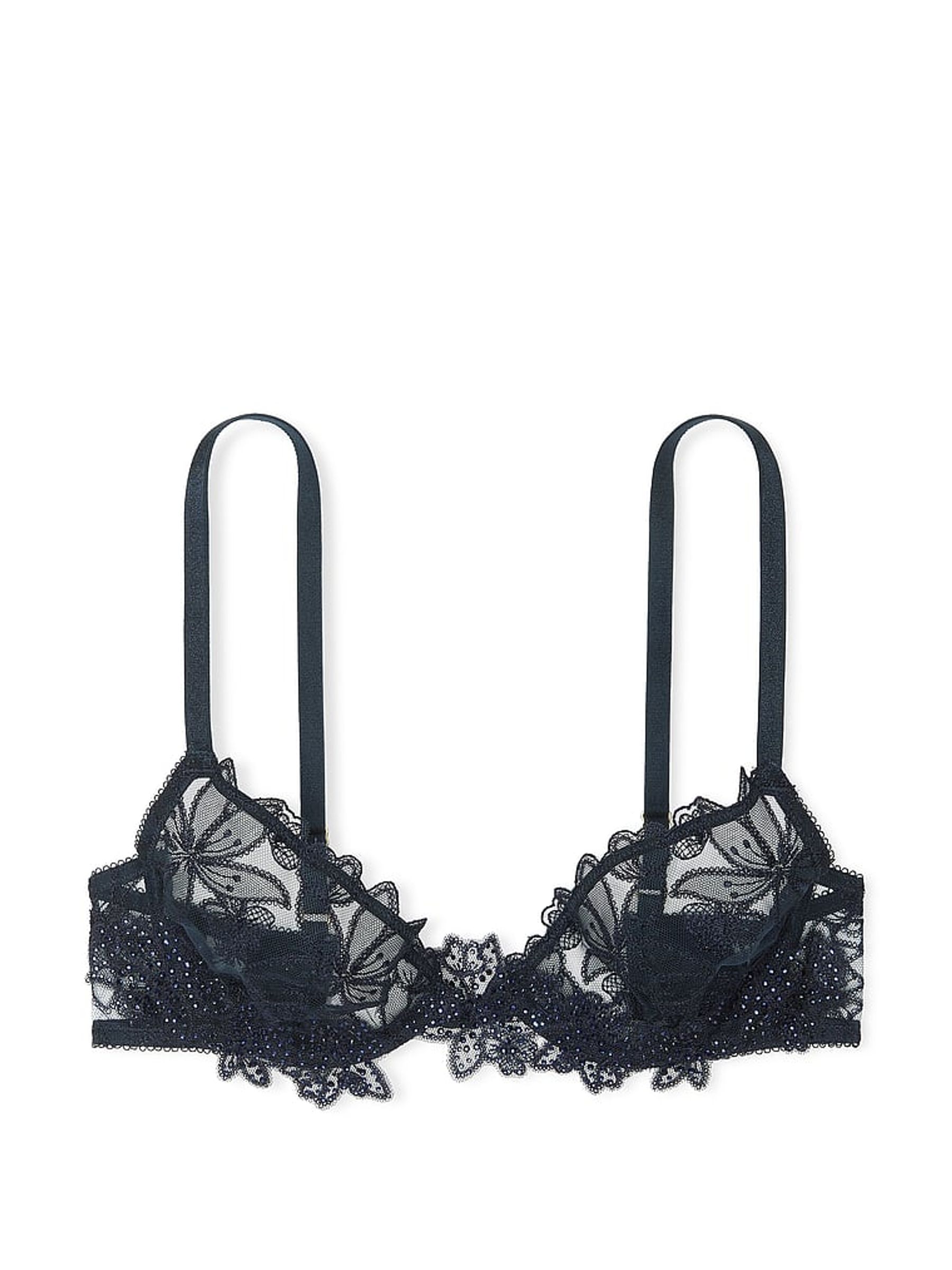 Dark Twilight Blue Ziggy Unlined Demi Bra - Image 3 of 4