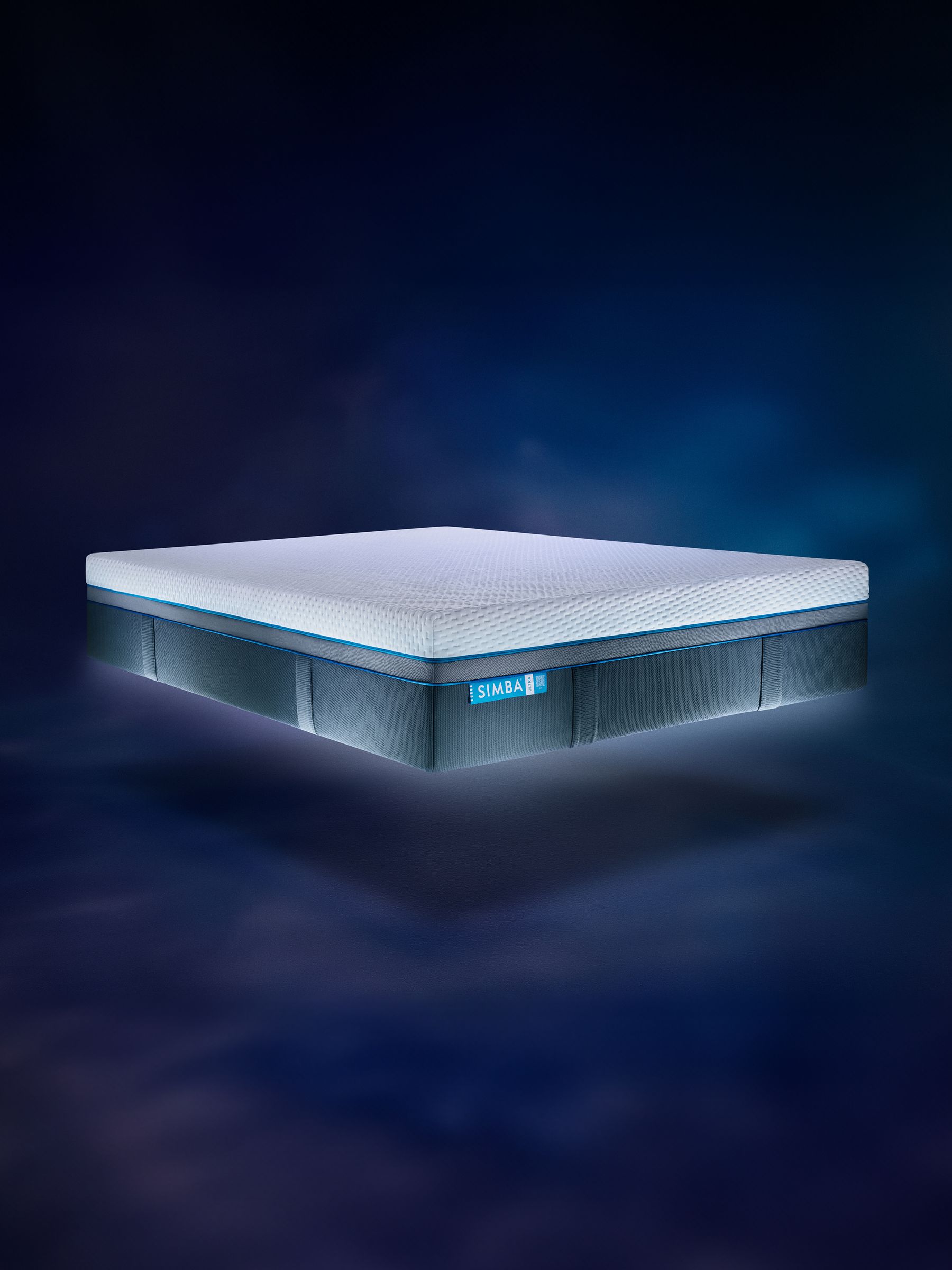 Simba White and Dark Grey Deluxe Ultra White and Dark Grey Mattress - Image 2 of 5