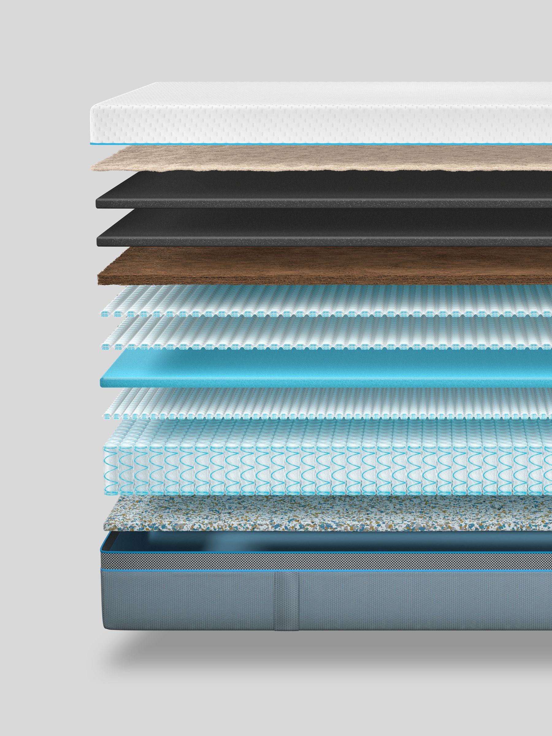 Simba White and Dark Grey Deluxe Ultra White and Dark Grey Mattress - Image 5 of 5