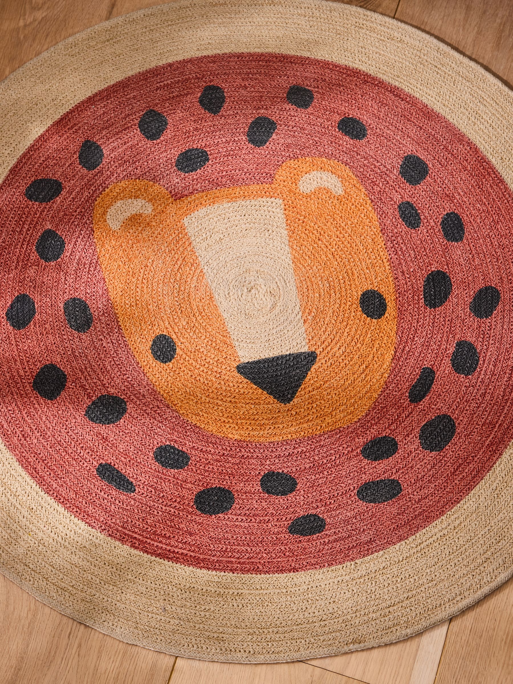 Brown Luca Lion Rug - Image 2 of 5