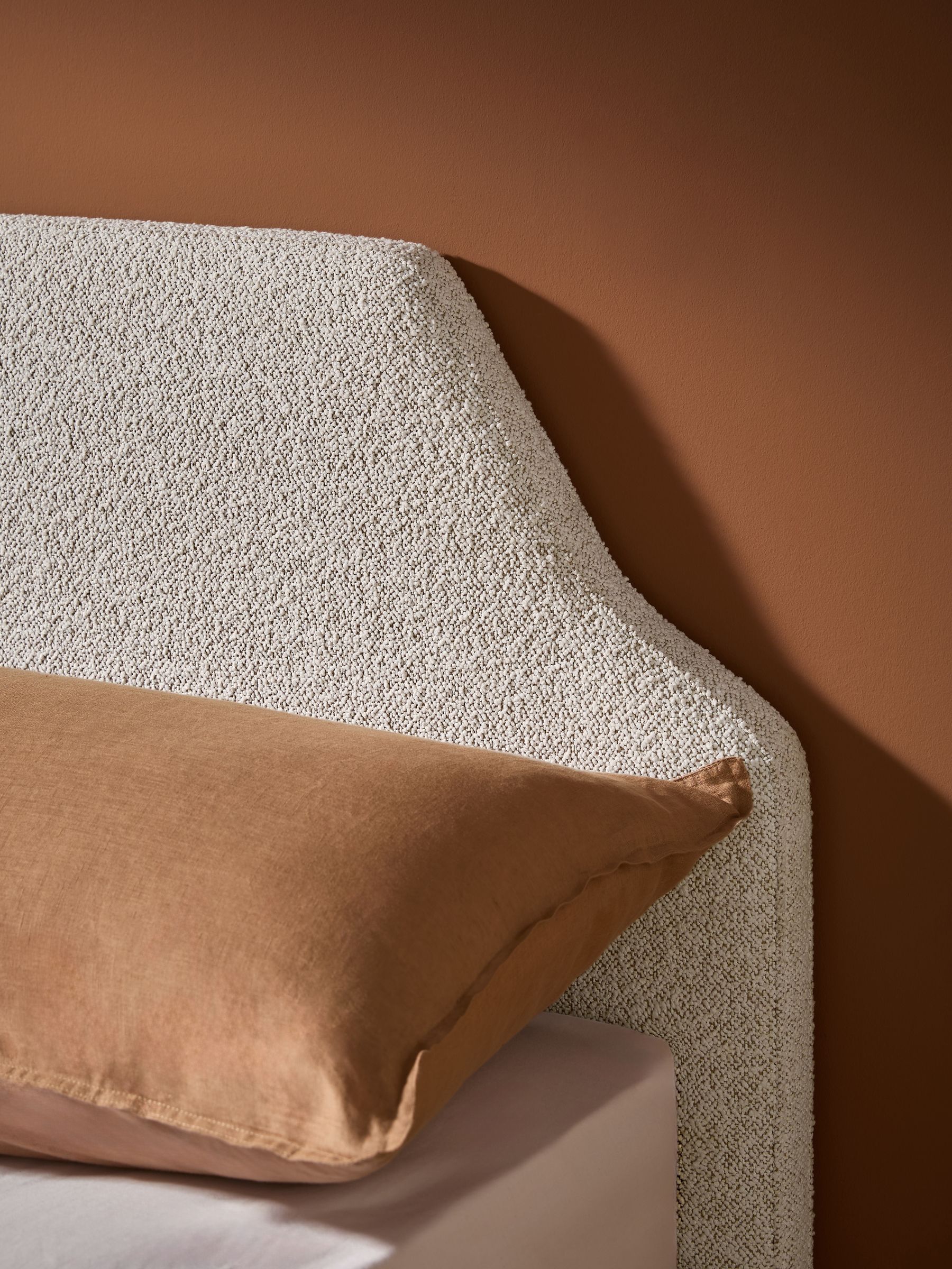 Montie Bed in White Boucle - Image 3 of 5
