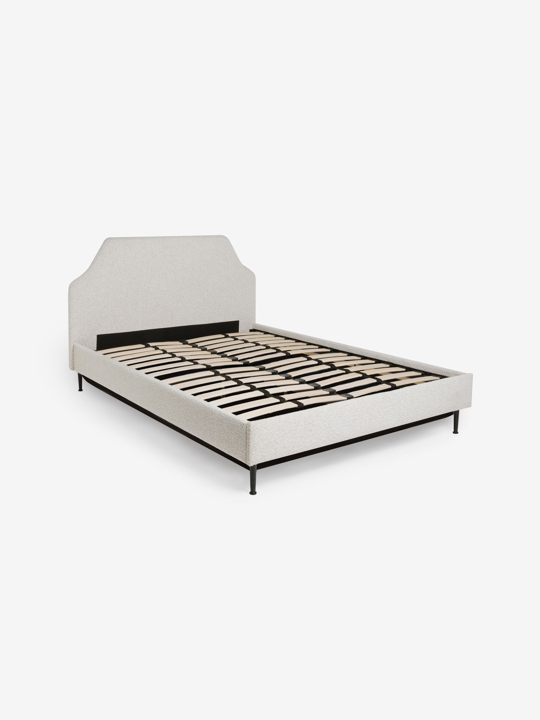 Montie Bed in White Boucle - Image 4 of 5