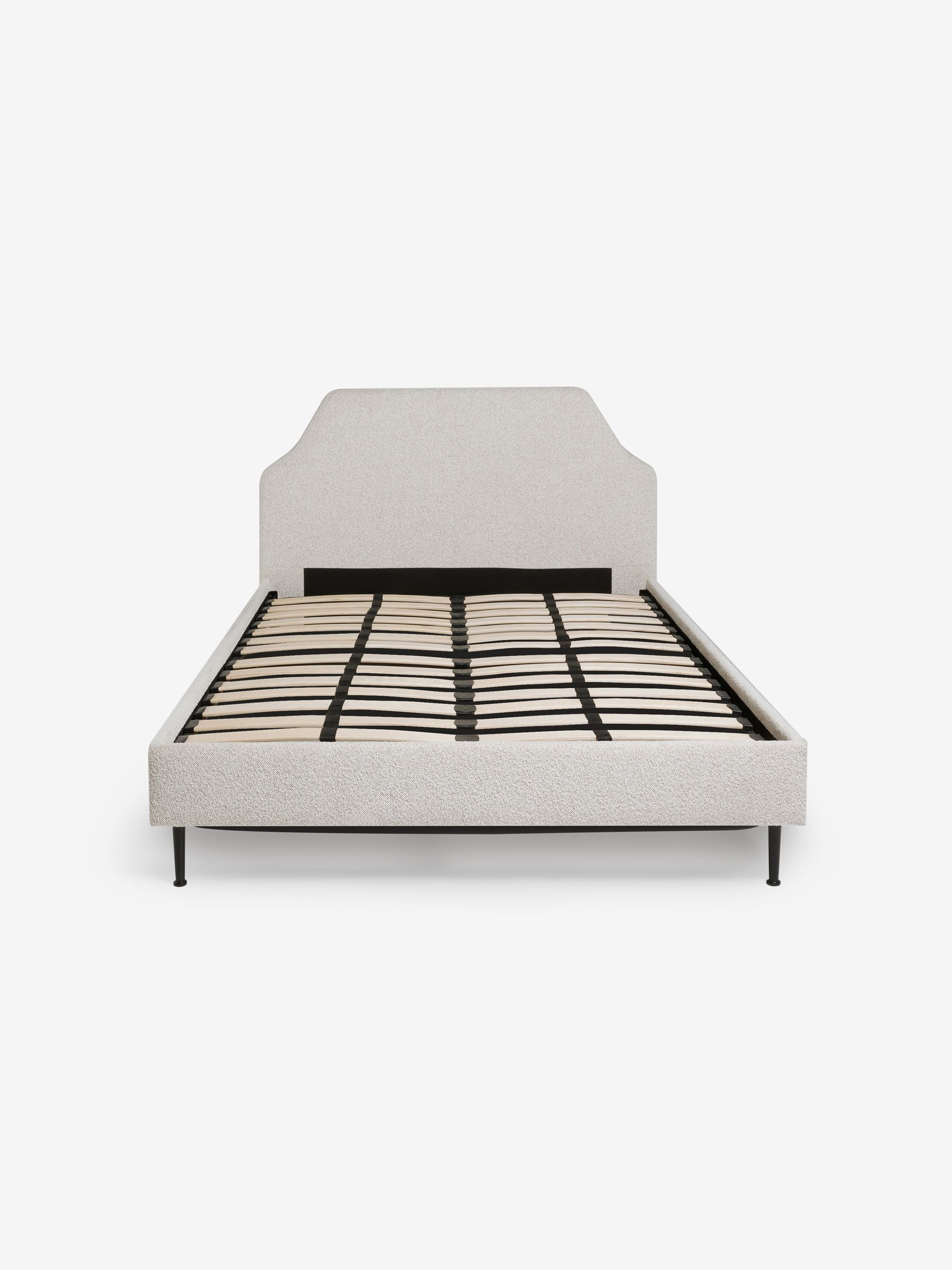 Montie Bed in White Boucle - Image 5 of 5