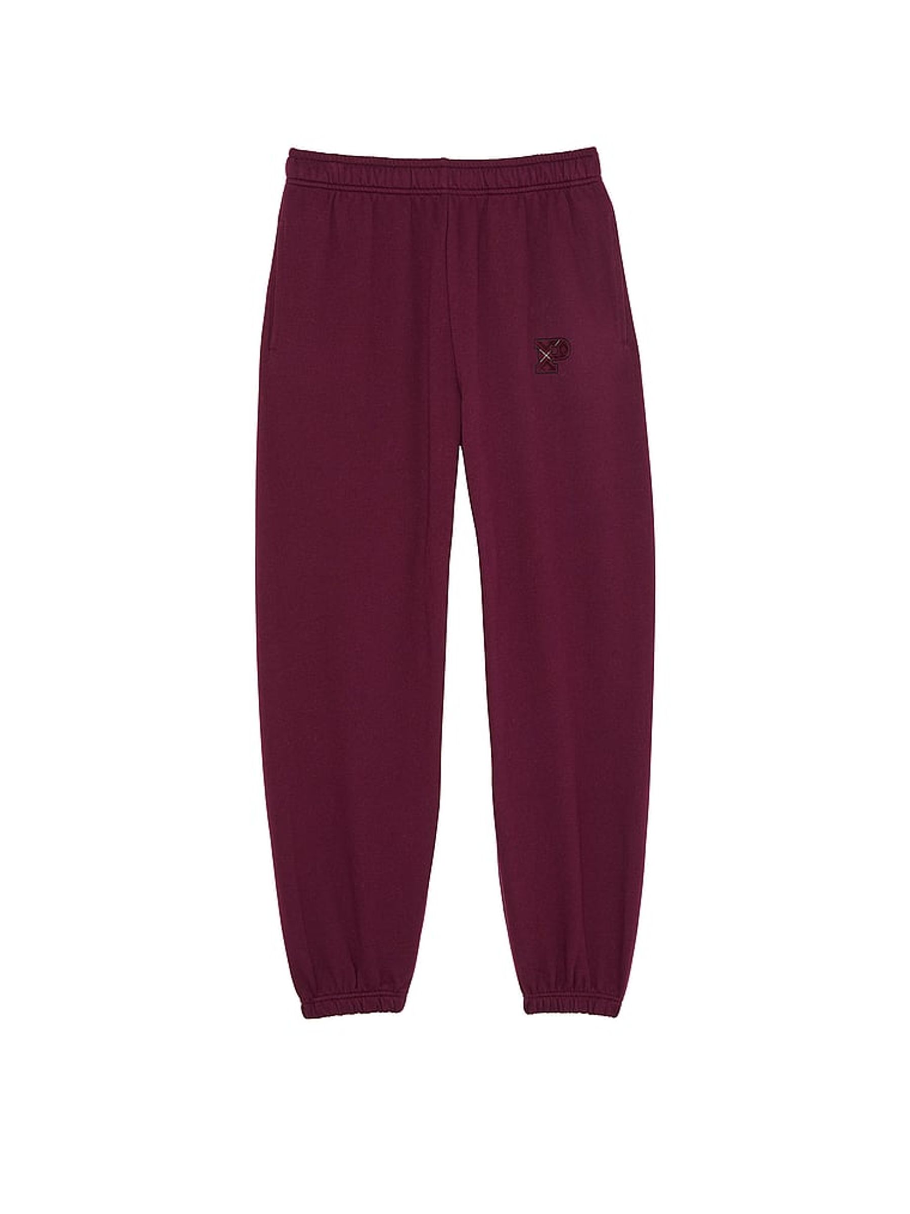 Purple Rose Cuffed Fleece Joggers - Image 3 of 3