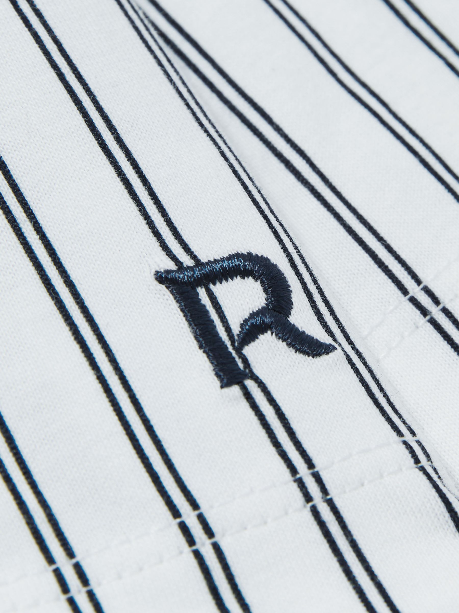 13-14 yrs Brushed-Cotton Striped Pyjamas Set in Navy/White Stripe - Image 5 of 5